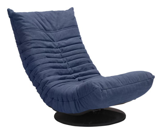 Down Low Swivel Chair Blue