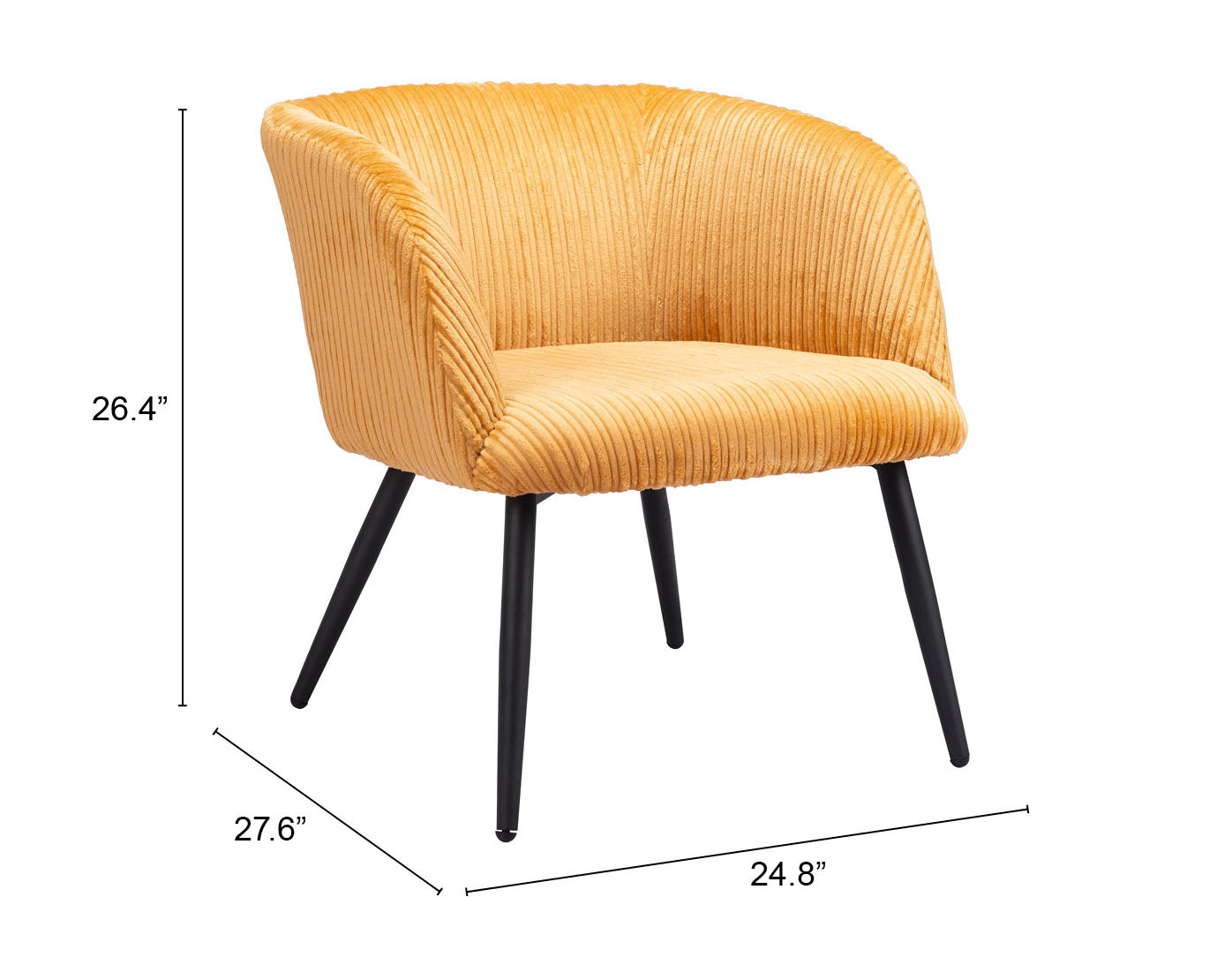 Papillion Accent Chair Yellow