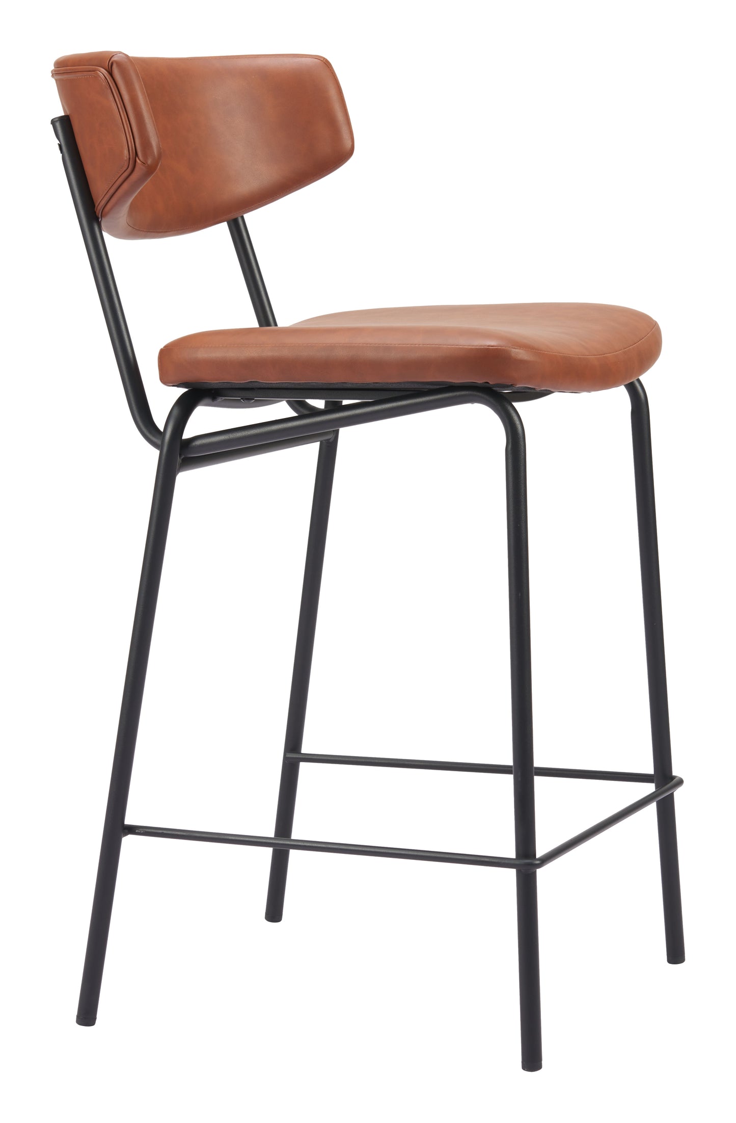 Charon Counter Stool (Set of 2) Vintage Brown - 6