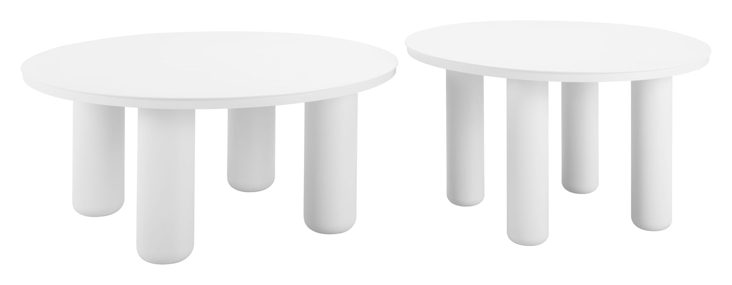 Ola Coffee Table Set (2-Piece) White - 4