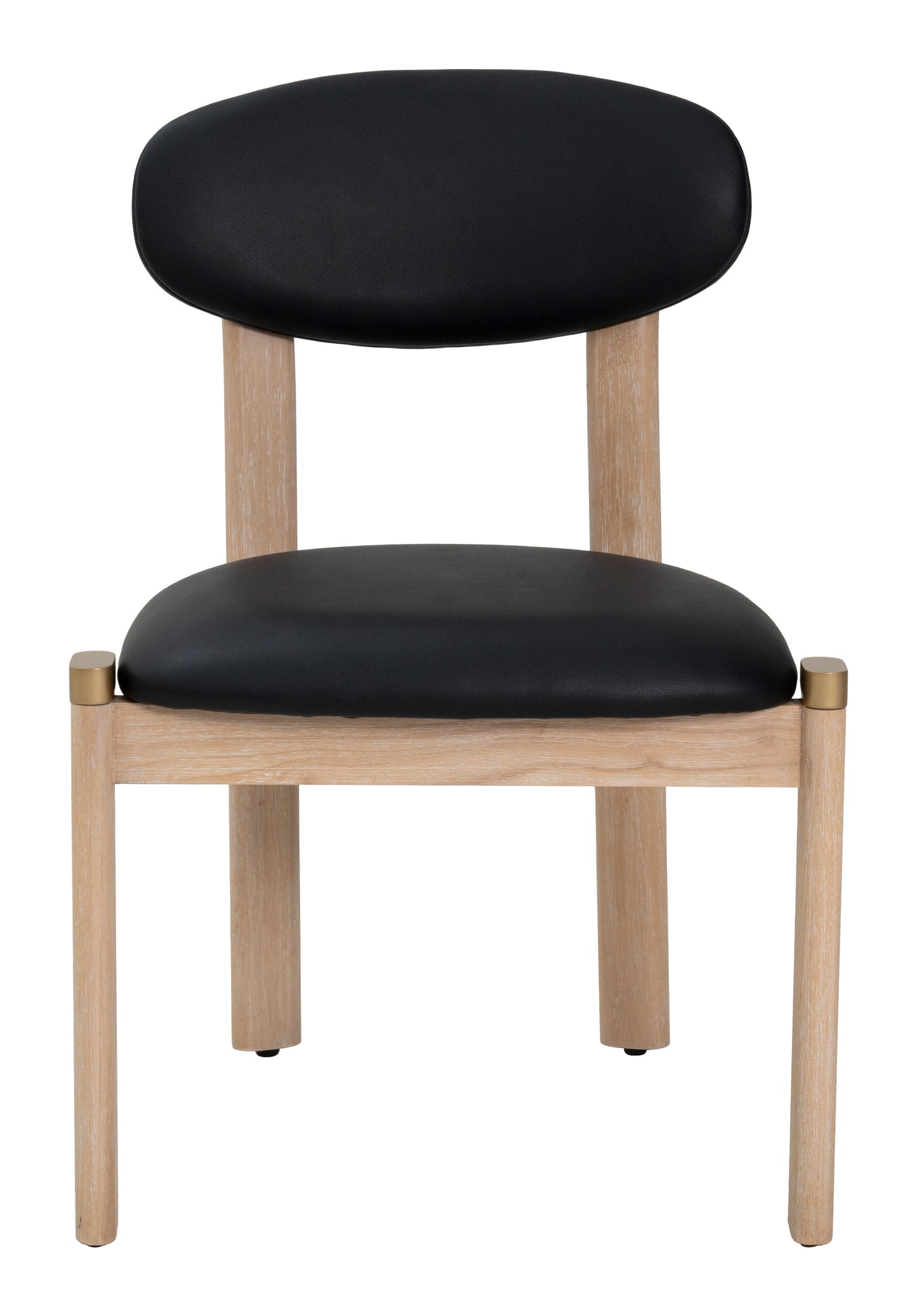 Rilou Dining Chair (Set of 2) Black & Natural - 3