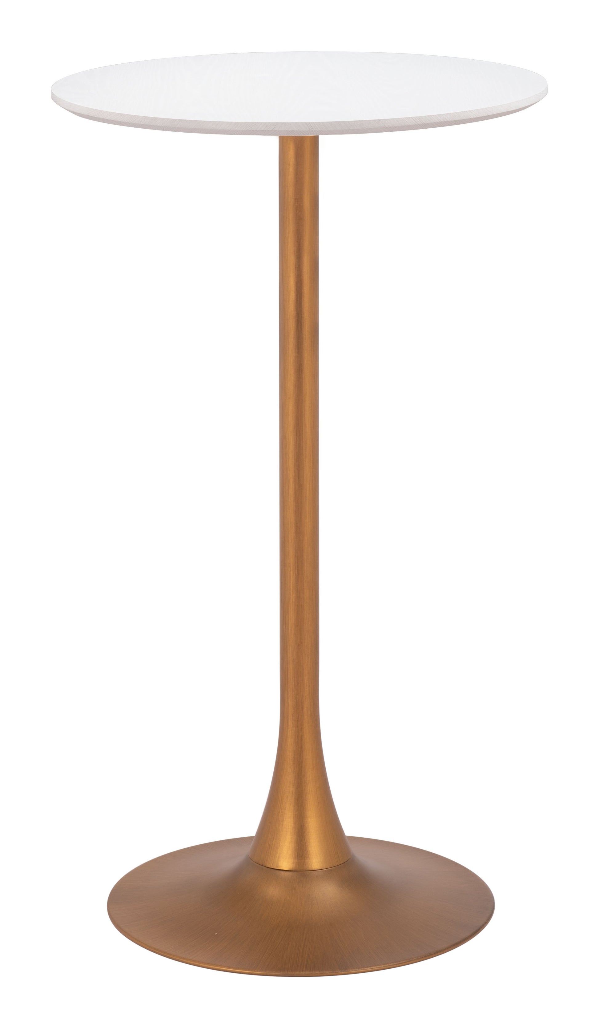 Auray Bar Table White & Gold - 2