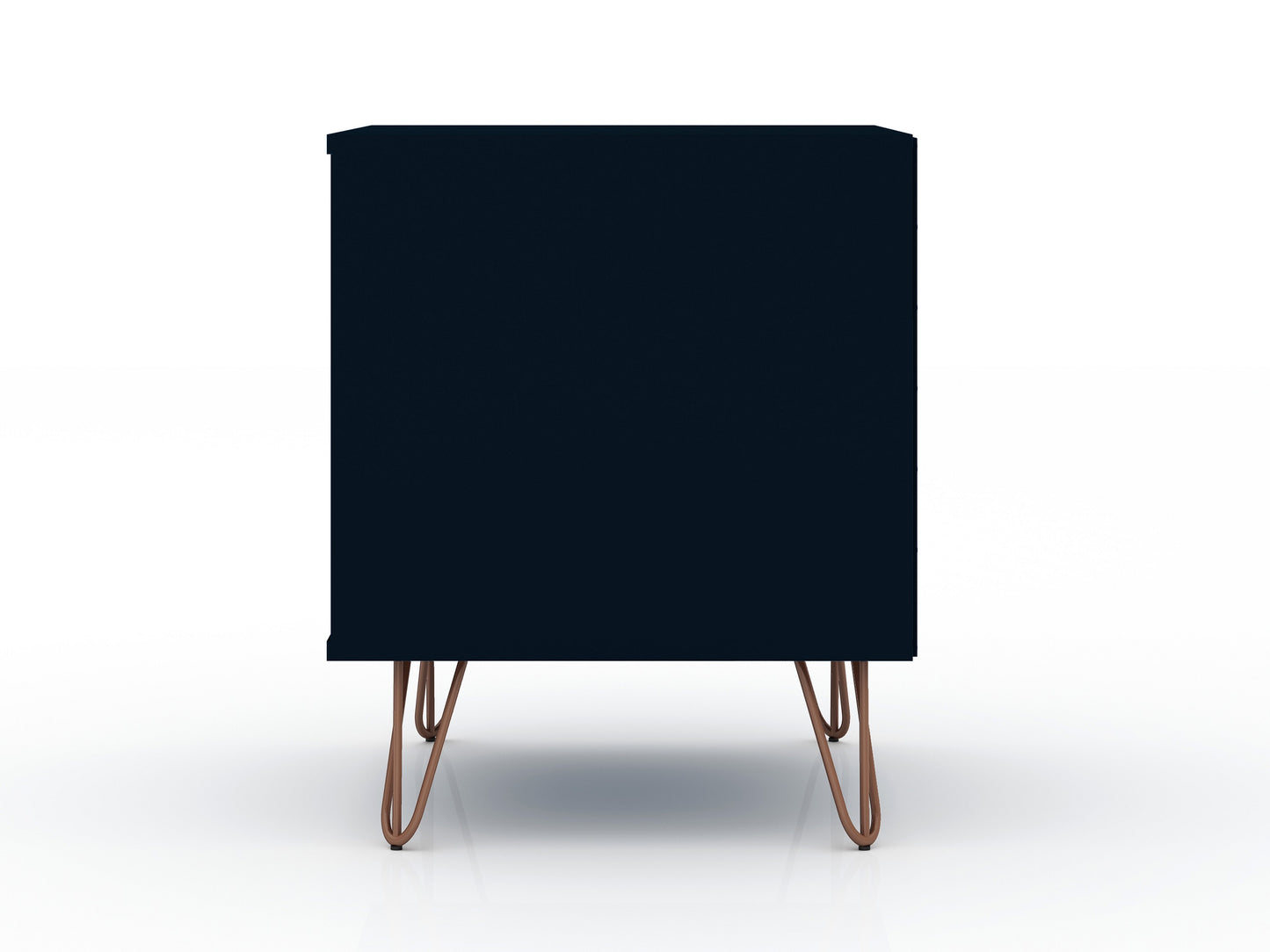 Rockefeller Mid-Century Modern 20" Nightstand in Midnight Blue (1-Drawer) - Set of 2 2-101GMC4