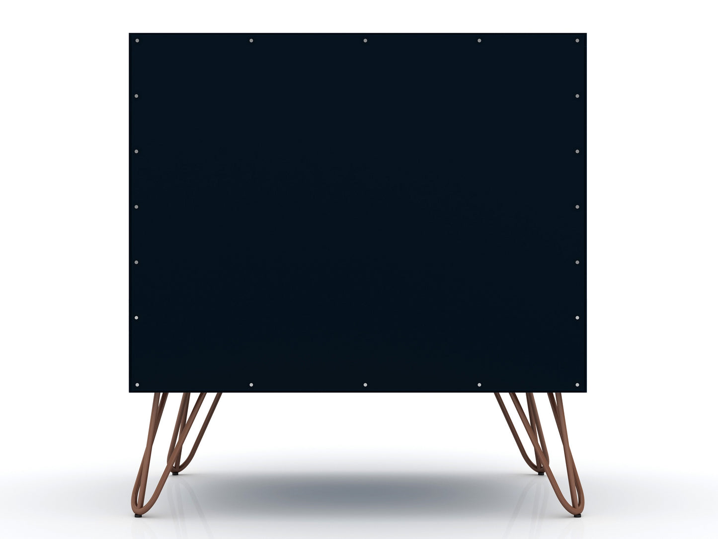 Rockefeller Mid-Century Modern 20" Nightstand in Midnight Blue (1-Drawer) - Set of 2 2-101GMC4