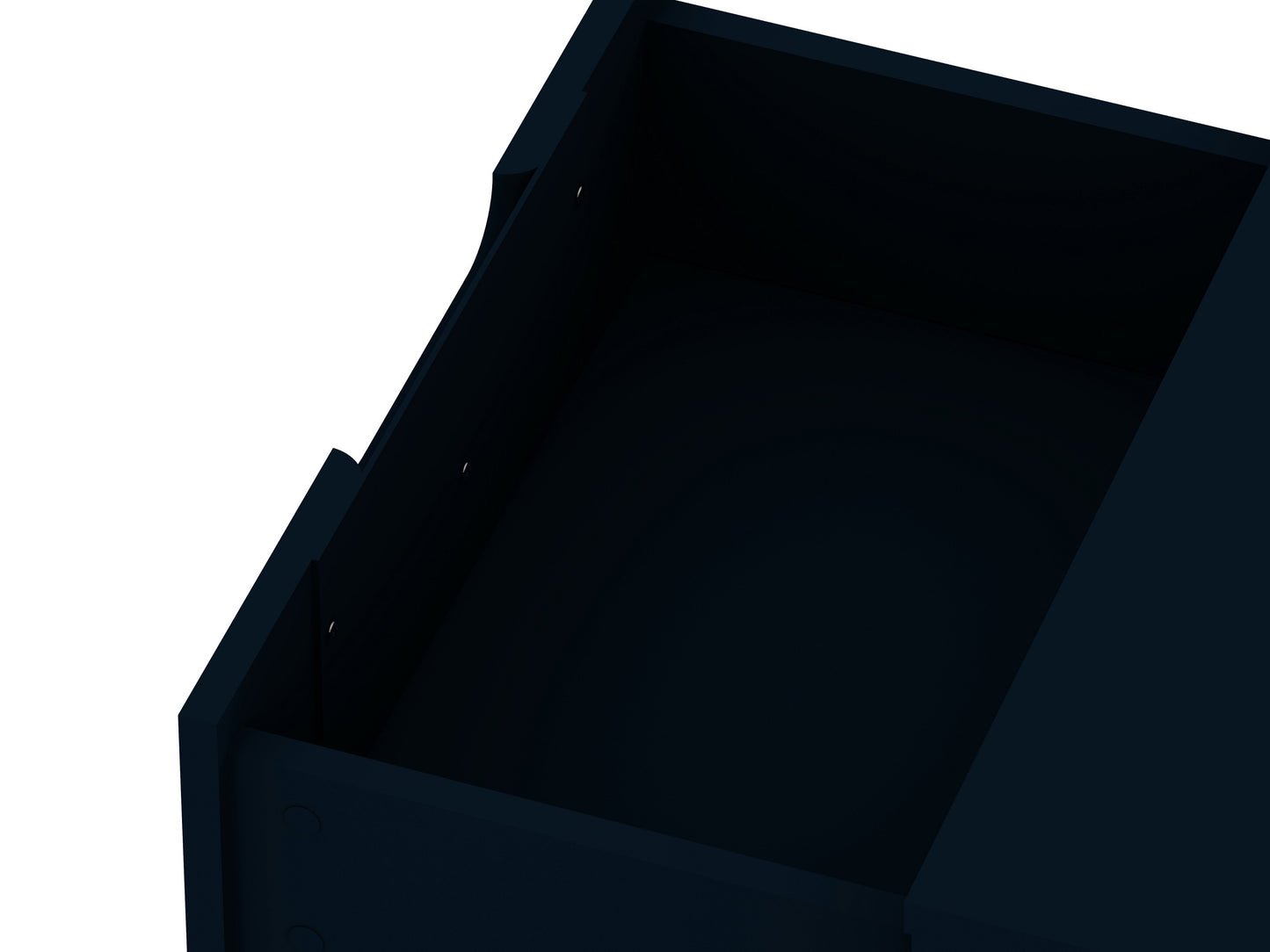 Rockefeller Mid-Century Modern 20" Nightstand in Midnight Blue (2-Drawer) - Set of 2 2-102GMC4