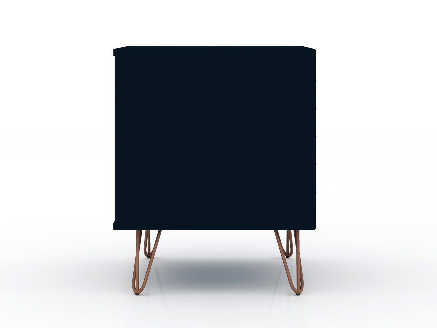 Rockefeller Mid-Century Modern 20" Nightstand in Midnight Blue (2-Drawer) - Set of 2 2-102GMC4