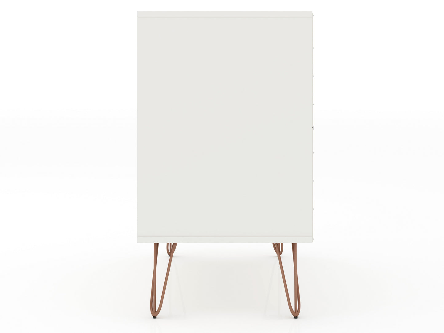 Manhattan Comfort Rockefeller 3-Drawer White Dresser (Set of 2) 2-103GMC1