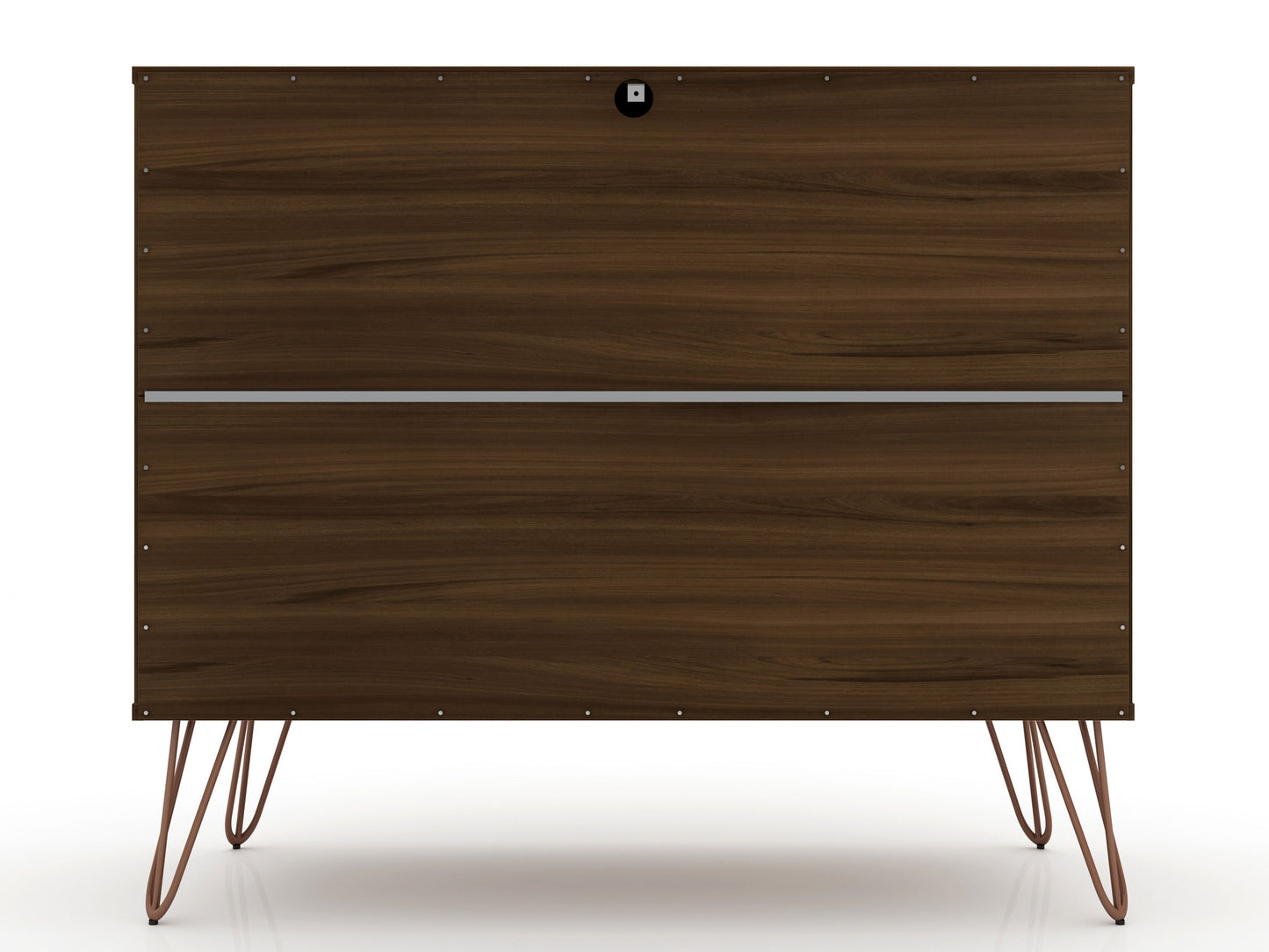 Rockefeller Mid-Century Modern 35" Dresser in Chestnut Brown (3-Drawer) - Set of 2 2-103GMC5