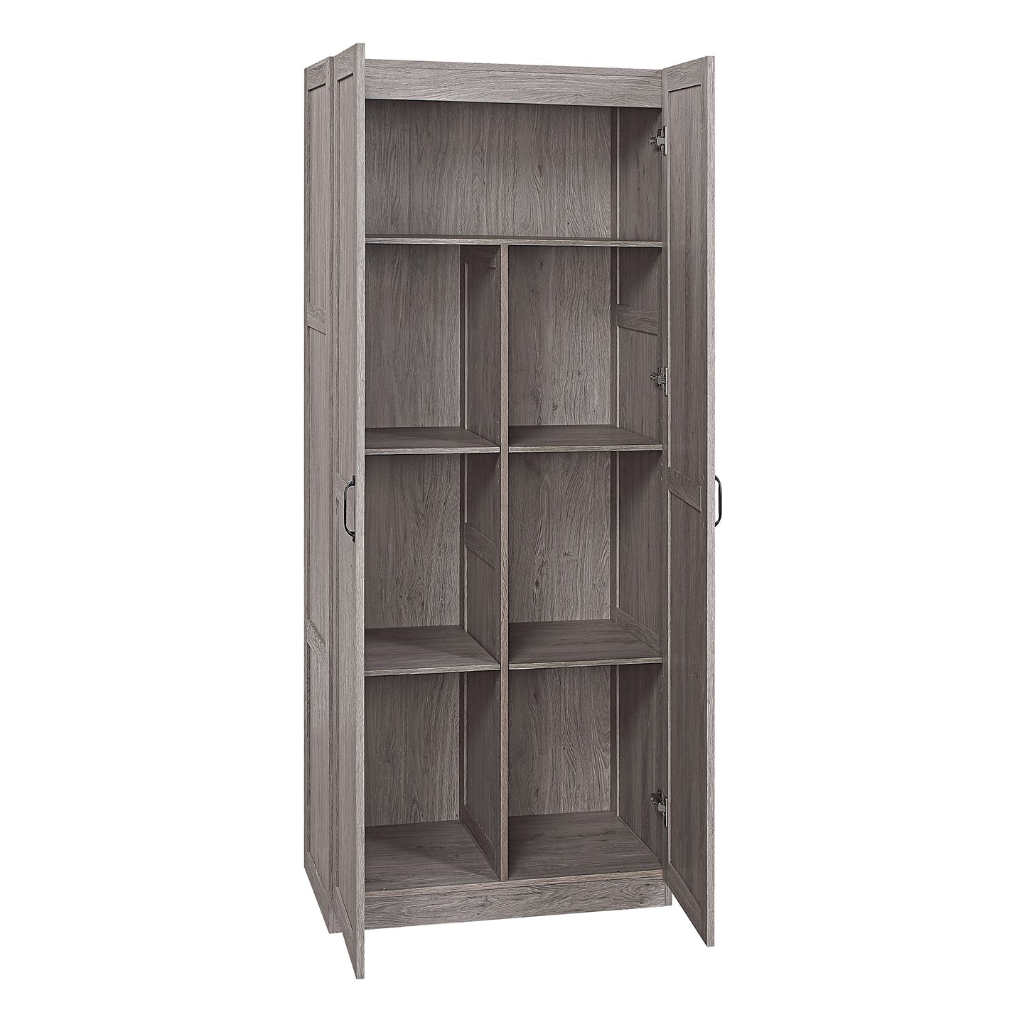 Cornelia Modern 30" Storage Cabinet in Gray (7-Shelf) - Set of 2 2-2BC-GY