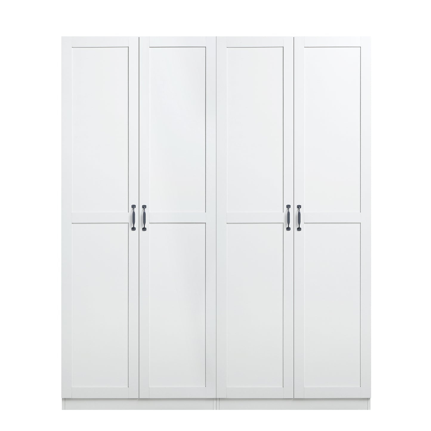 Cornelia Modern 30" Storage Cabinet in White (7-Shelf) - Set of 2 2-2BC-WH