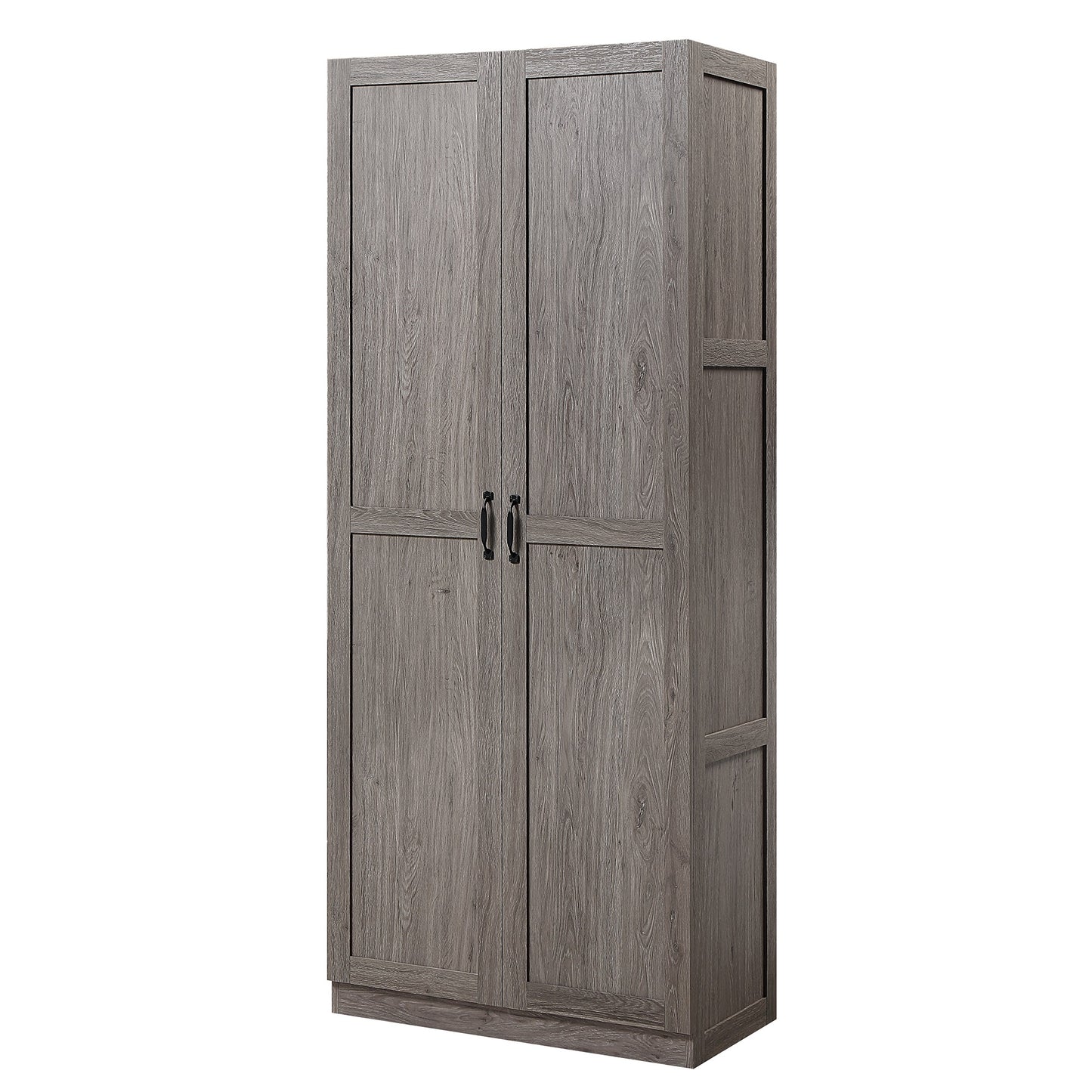 Hopkins Modern 30" Storage Cabinet in Gray (4-Shelf) - Set of 2 2-3GLF-GY