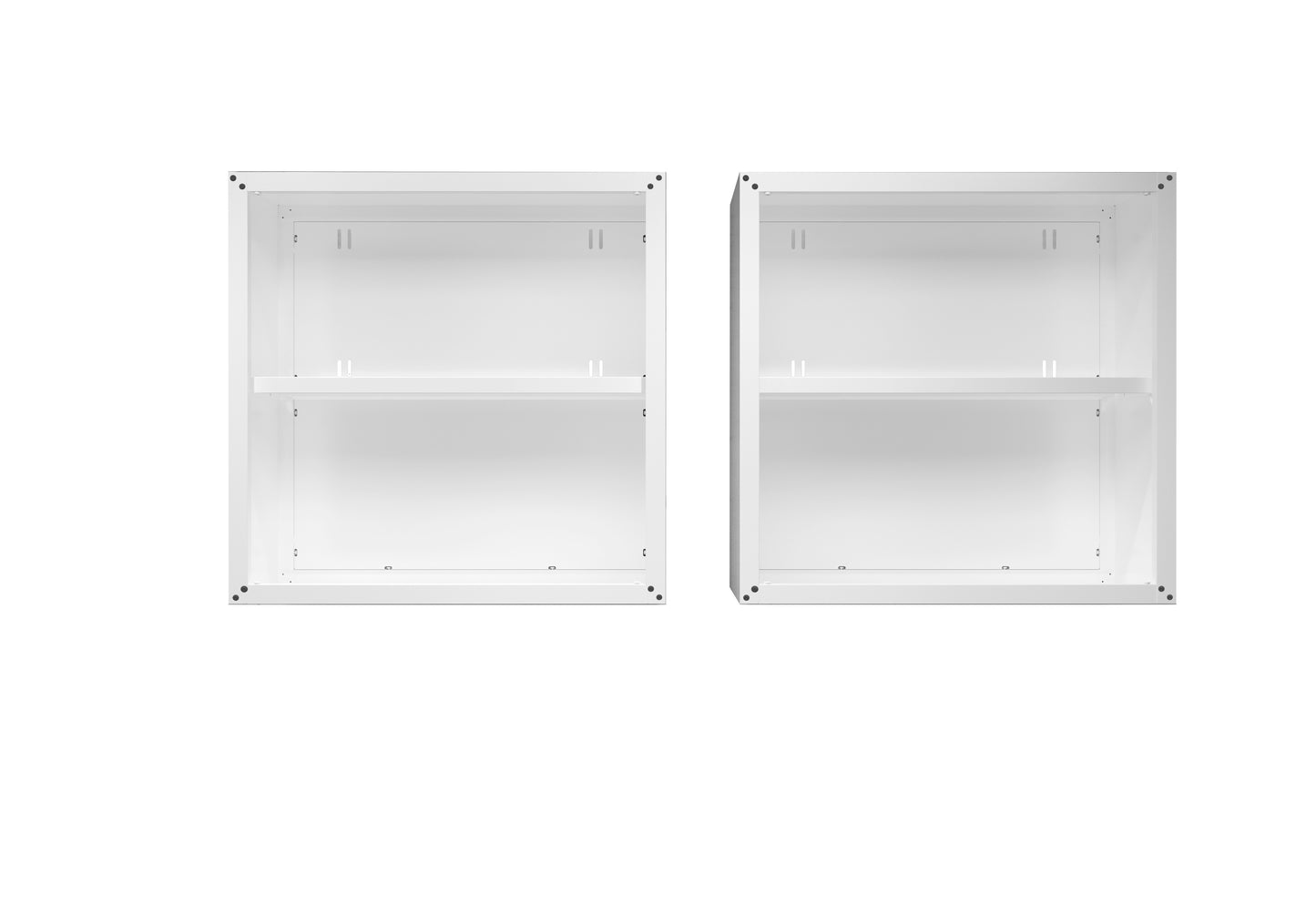 Fortress Modern 30" Floating Garage Cabinet in White - Set of 2 2-5GMC-WH