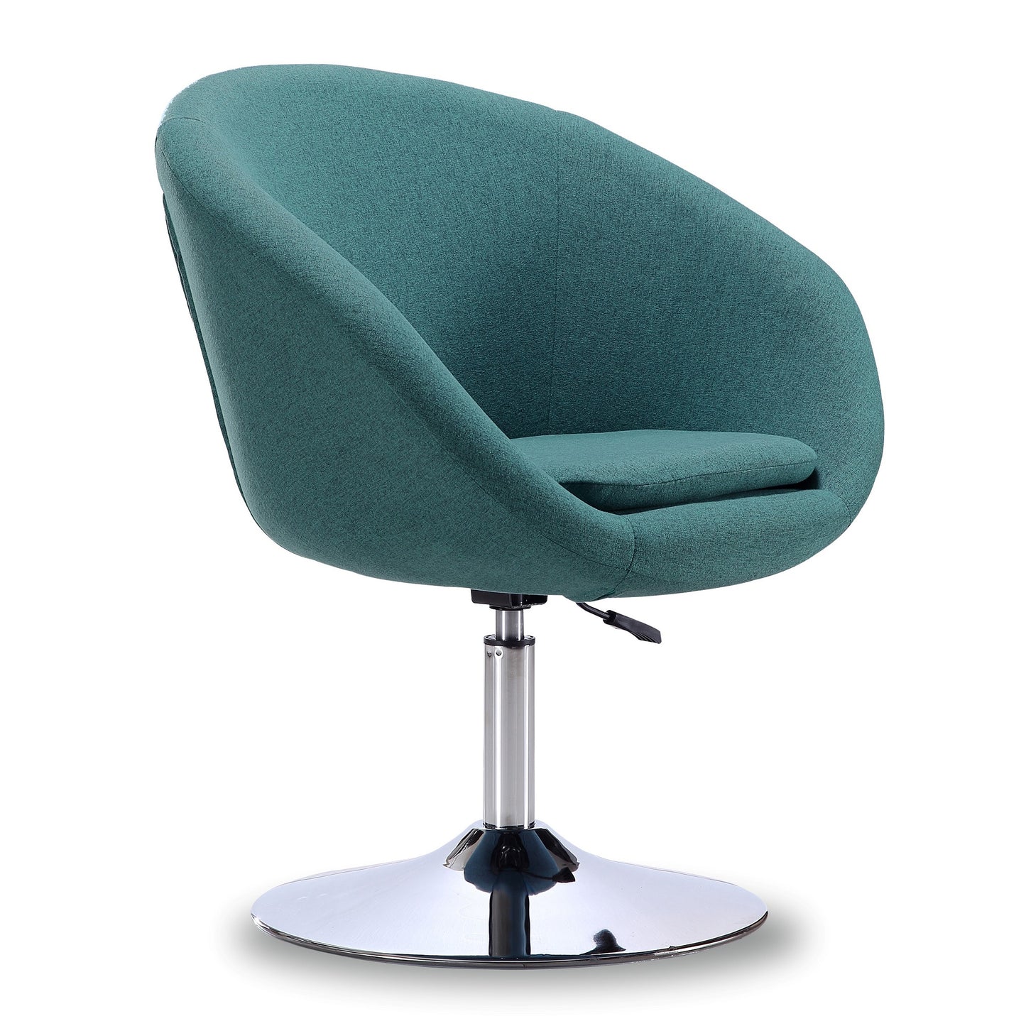 Hopper Modern Upholstered Swivel Lounge Chair in Teal - Set of 2 2-AC036-SB