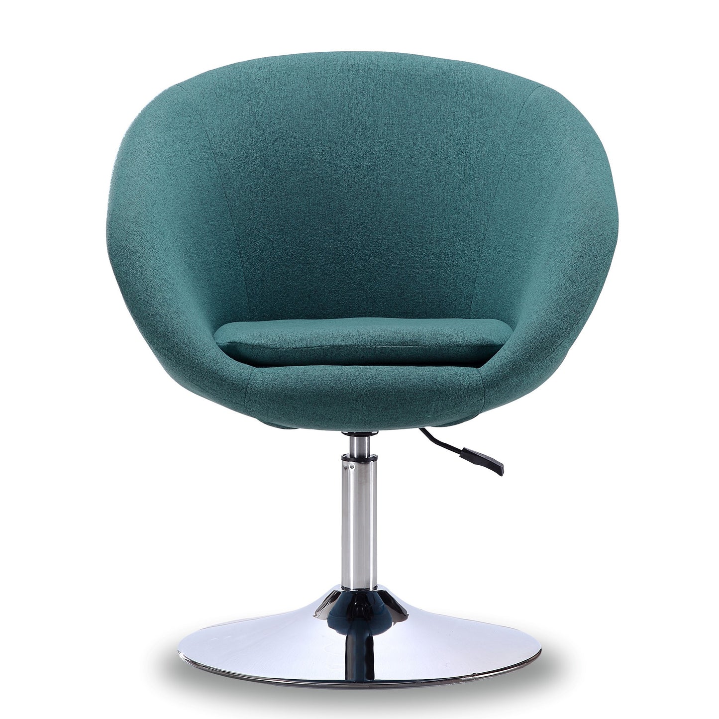 Hopper Modern Upholstered Swivel Lounge Chair in Teal - Set of 2 2-AC036-SB