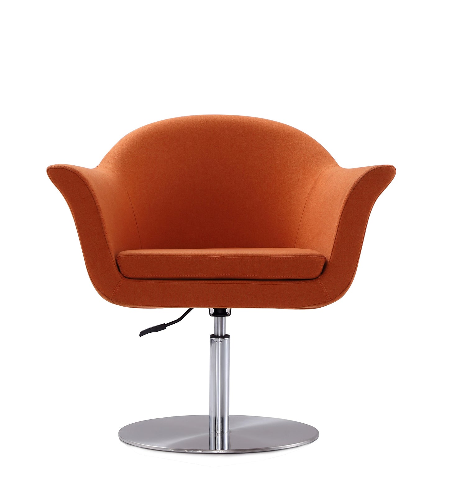 Voyager Modern Woven Blend Swivel Lounge Chair in Orange - Set of 2 2-AC051-OR