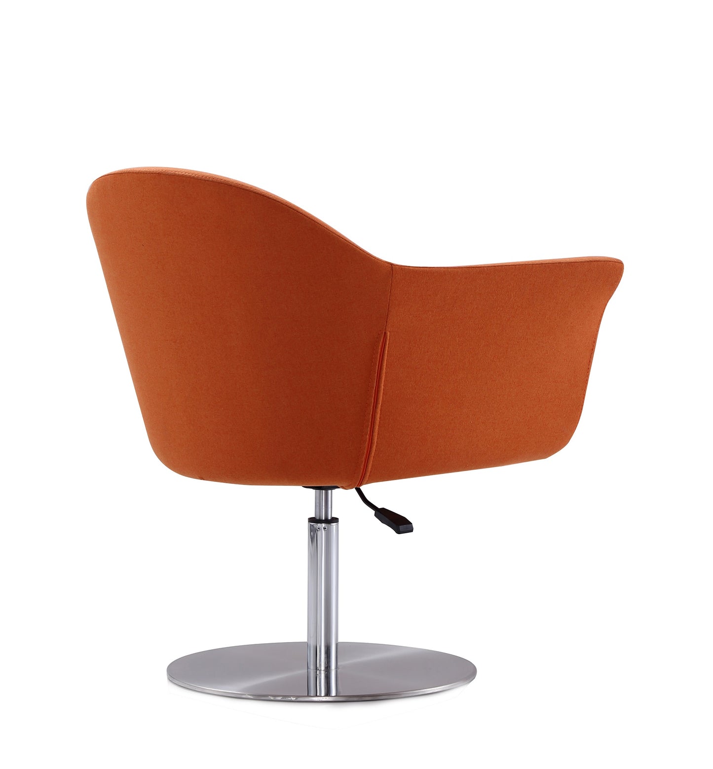 Voyager Modern Woven Blend Swivel Lounge Chair in Orange - Set of 2 2-AC051-OR