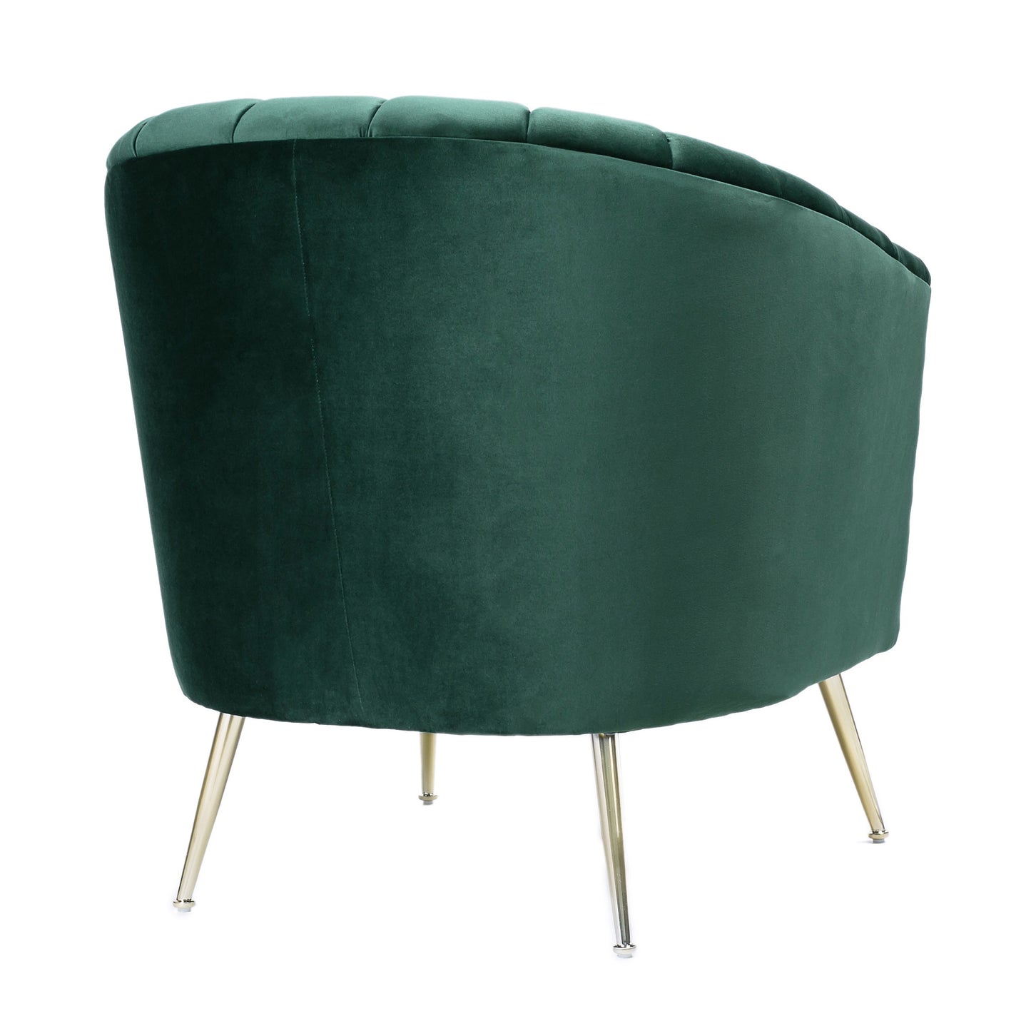 Rosemont Mid-Century Modern Velvet Accent Armchair in Green - Set of 2 2-AC056-GR