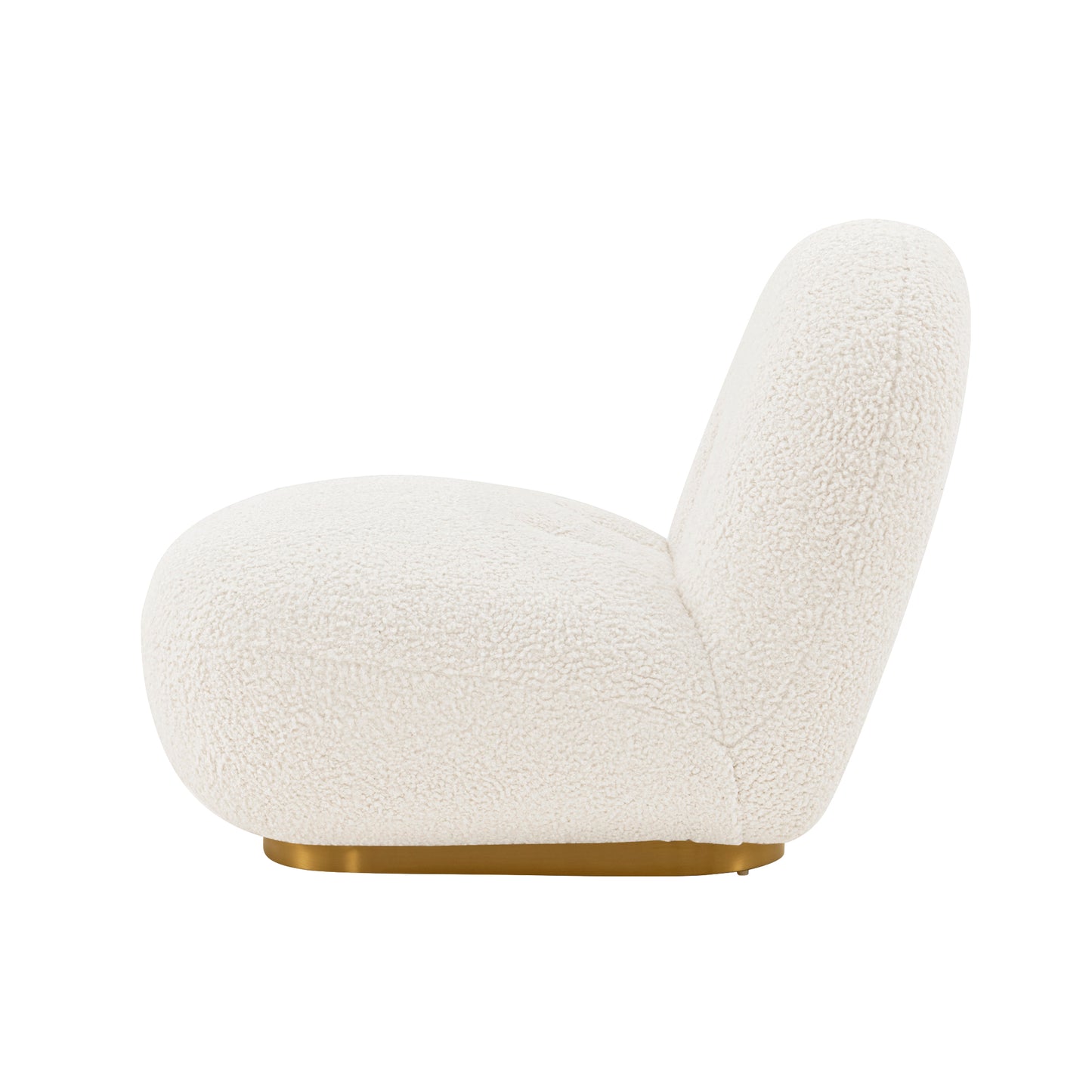 Edina Modern Boucle Lounge Chair in White - Set of 2 2-AC059-WH