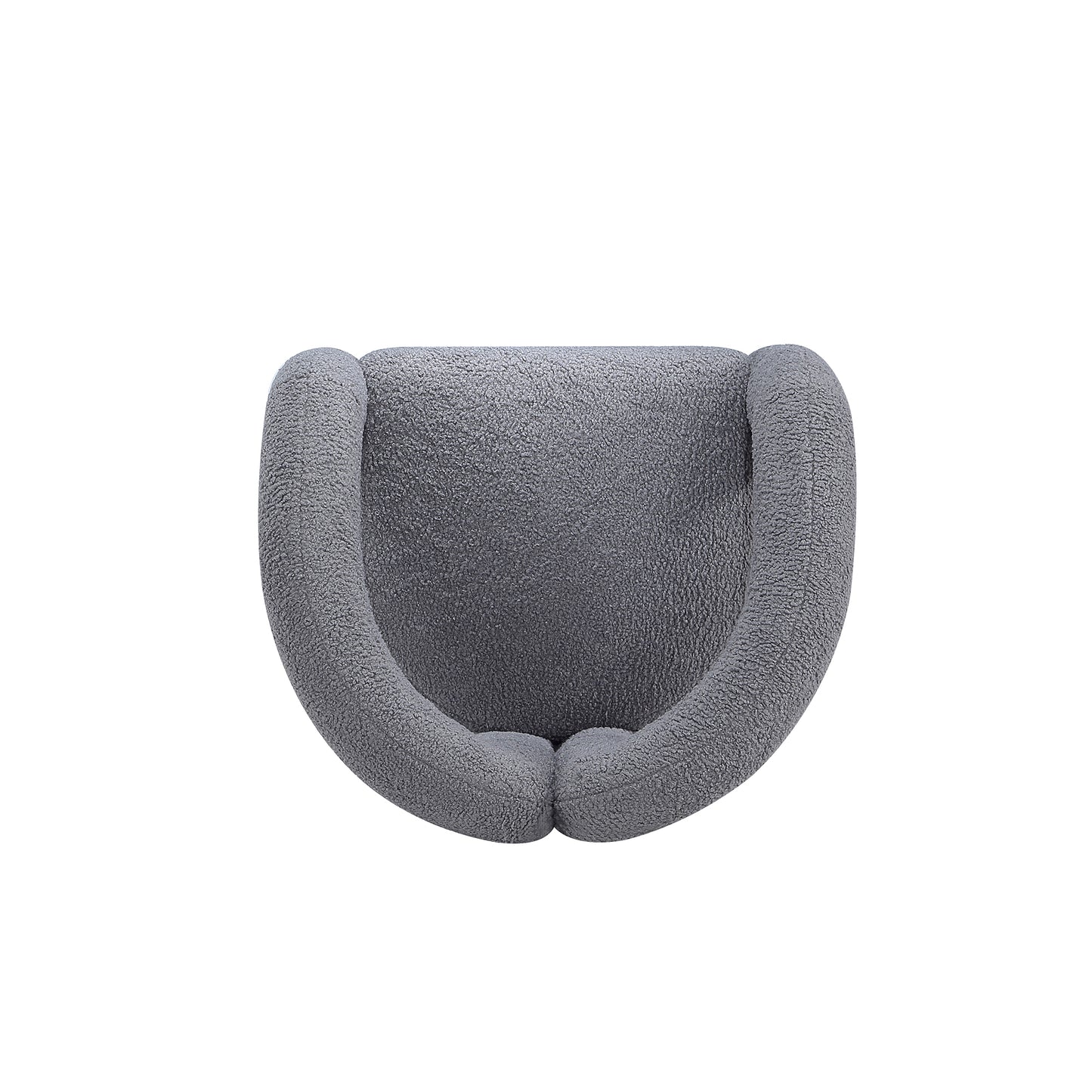 Manhattan Comfort Modern Darian Boucle Accent Chair in Grey - Set of 2 2-AC061-GY