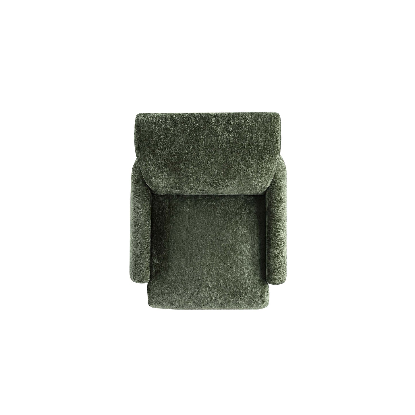 Verandah Mid-Century Modern Chenille Lounge Chair in Olive Green - Set of 2 2-AC069-OG