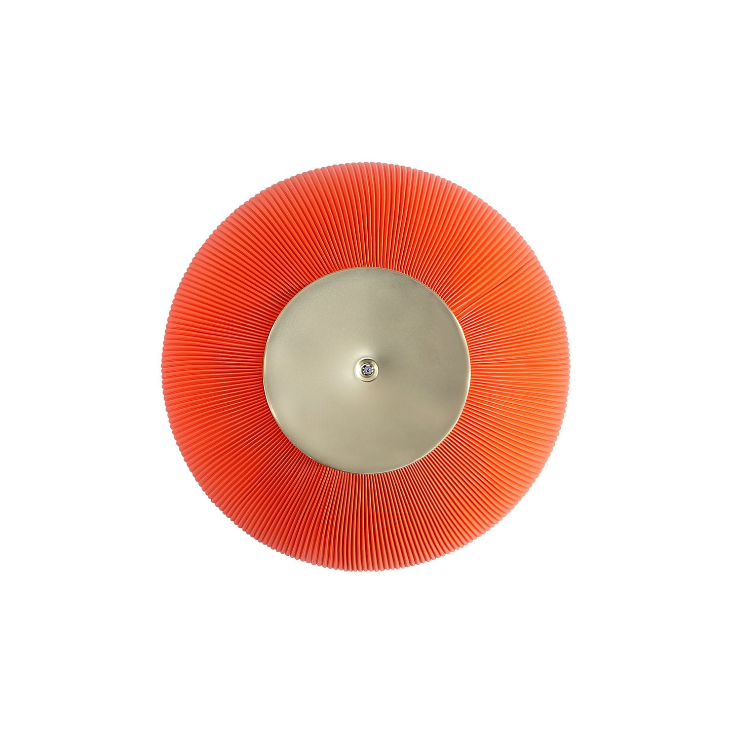 Manhattan Comfort Modern Anderson Coffee Table and End Table 2.0 Upholstered in Orange Leatherette with Ceramic Faux Tabletop - Set of 2 2-AT01-OR