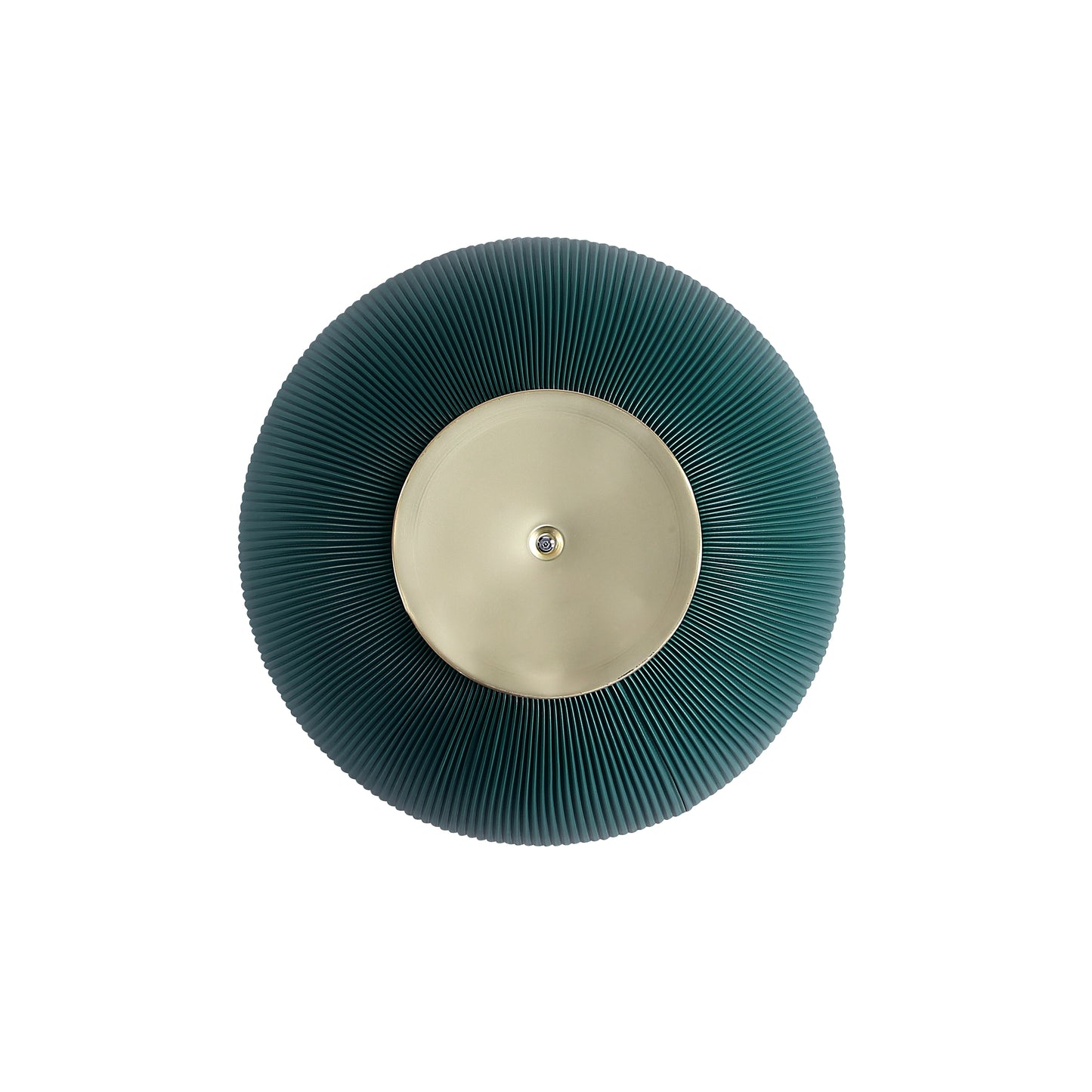 Manhattan Comfort Modern Anderson Coffee Table and End Table 1.0 Upholstered in Green Leatherette with Ceramic Faux Tabletop and Gold Metal Tabletop- Set of 2 2-AT02-GR