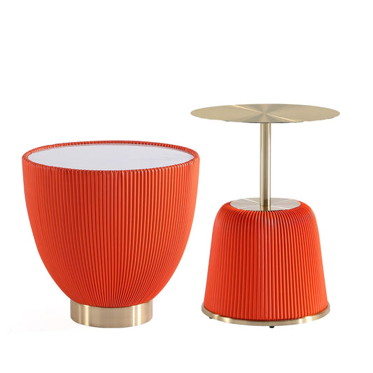 Anderson Modern 2-Piece End Table in Orange 2-AT03-OR