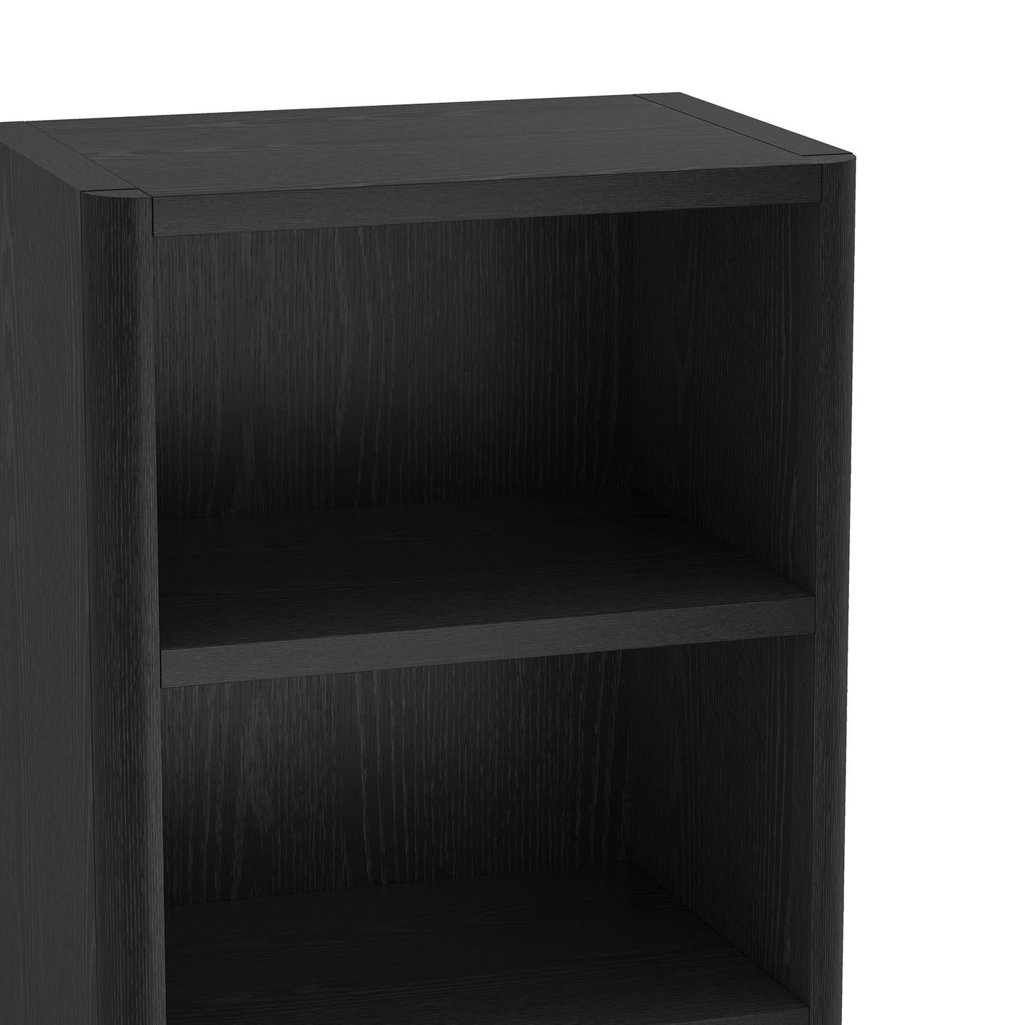 Rivington Modern 28" Open Bookcase in Black - Set of 2 2-BC003-BK
