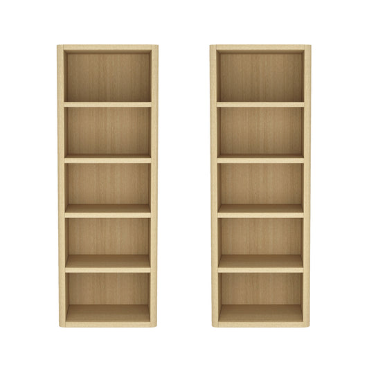 Rivington Modern 28" Open Bookcase in Natural Oak - Set of 2 2-BC003-NA