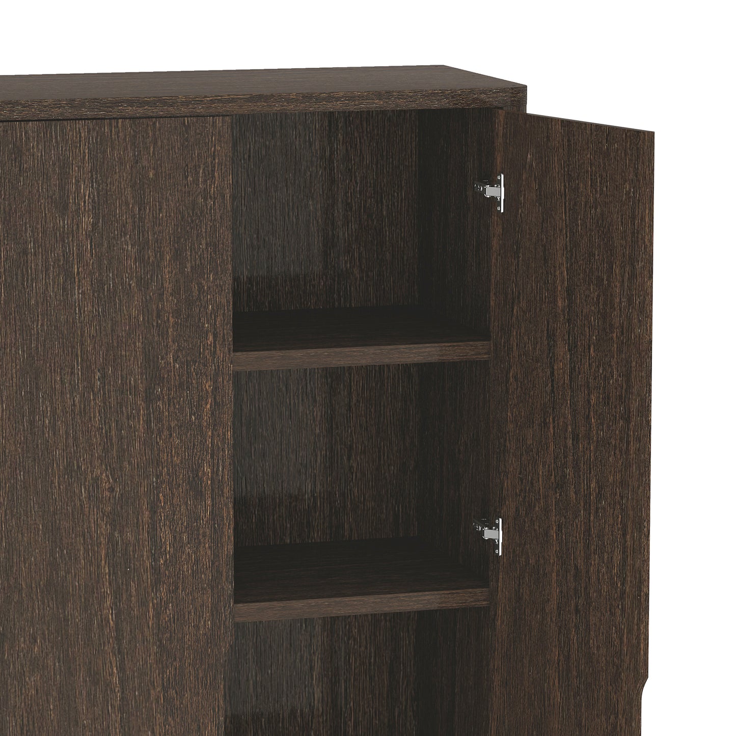 Rivington Modern 38" Bookcase Cabinet in Walnut - Set of 2 2-BC004-BR