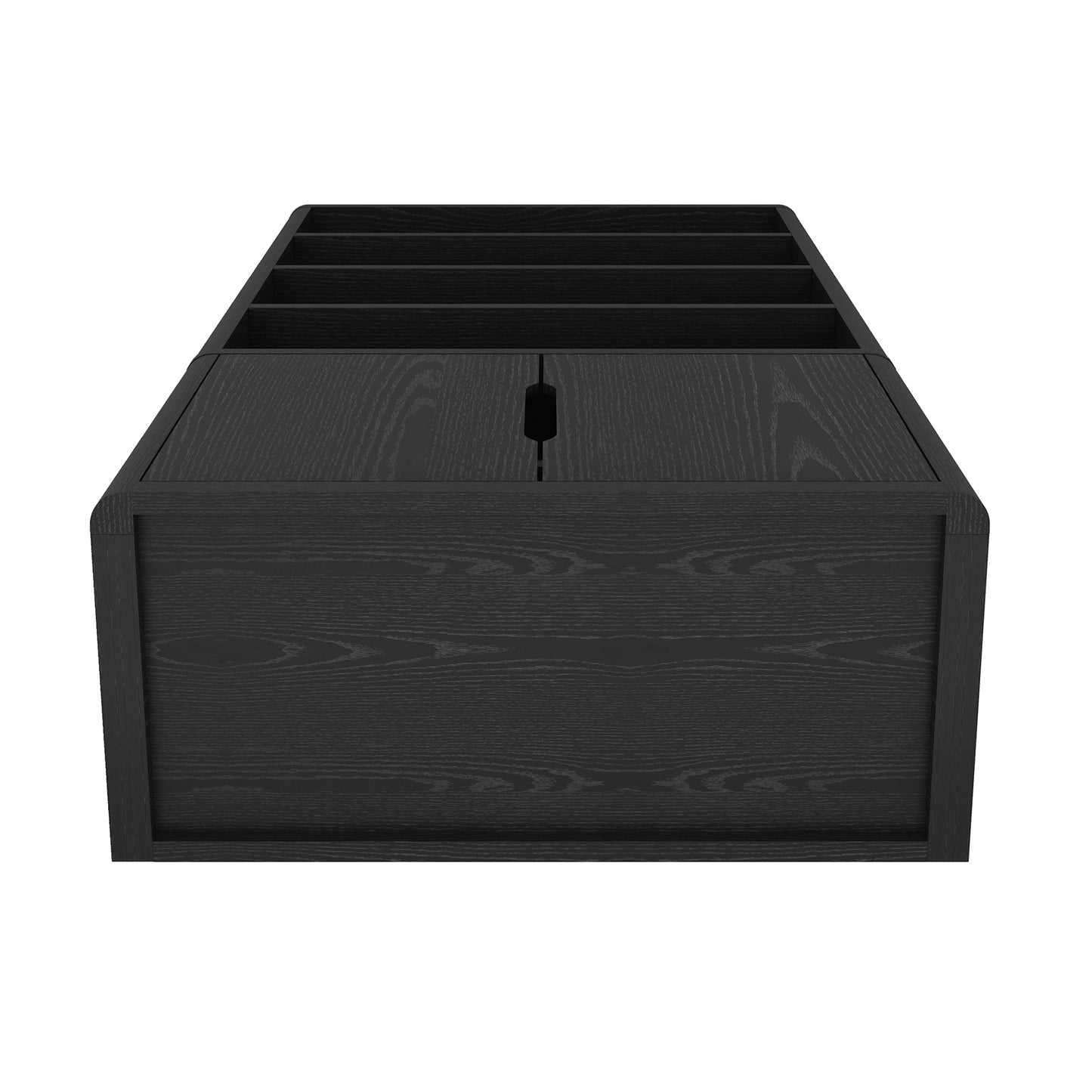 Rivington Modern 40" Bookcase Cabinet in Black - Set of 2 2-BC006-BK