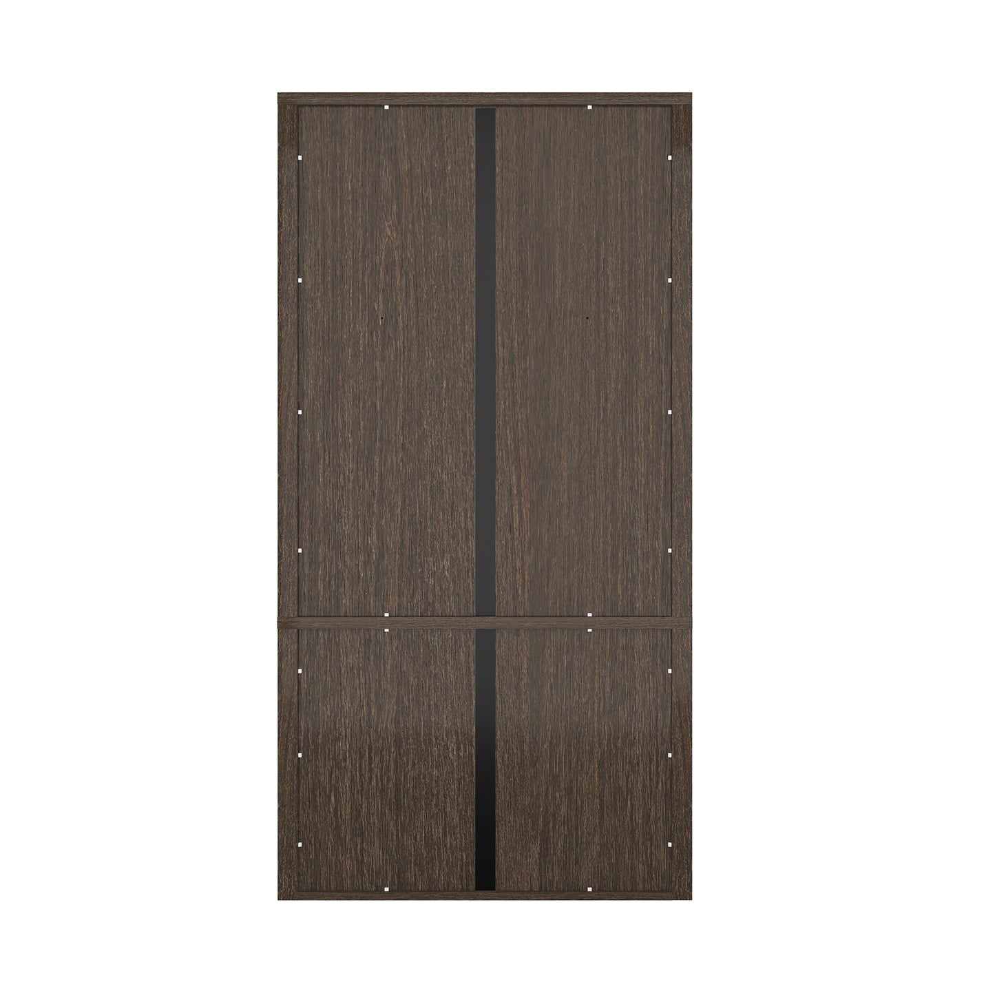 Rivington Modern 40" Bookcase Cabinet in Walnut - Set of 2 2-BC006-BR