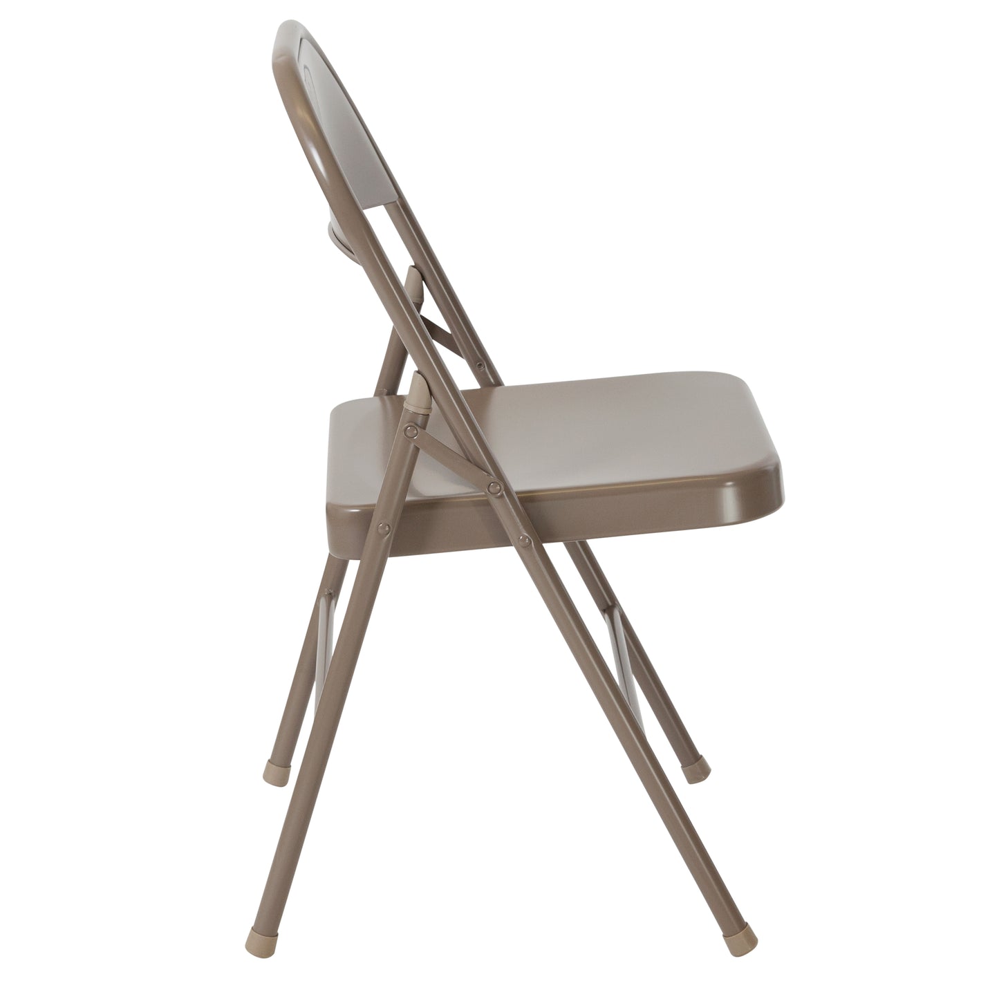 2 Pack HERCULES Series Double Braced Beige Metal Folding Chair Beige 2-BD-F002-BGE-GG