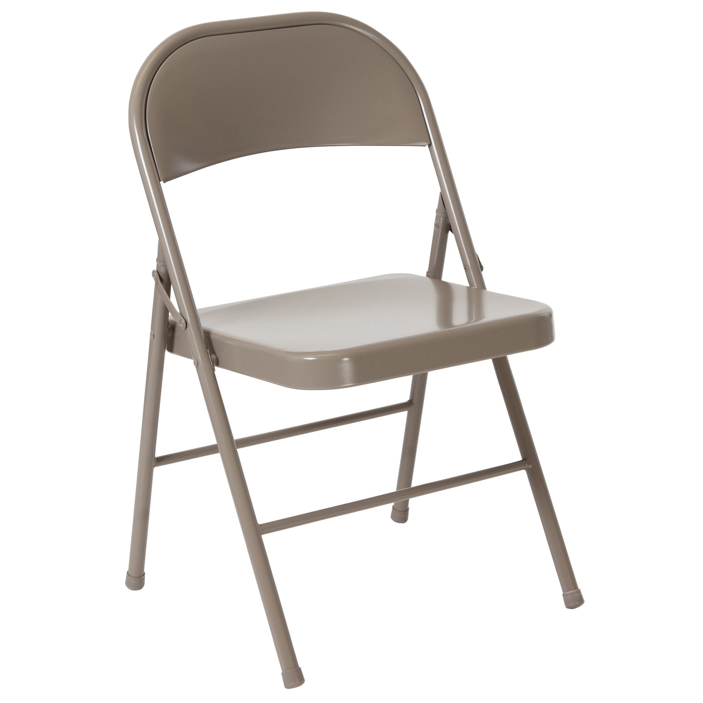 2 Pack HERCULES Series Double Braced Gray Metal Folding Chair Gray 2-BD-F002-GY-GG