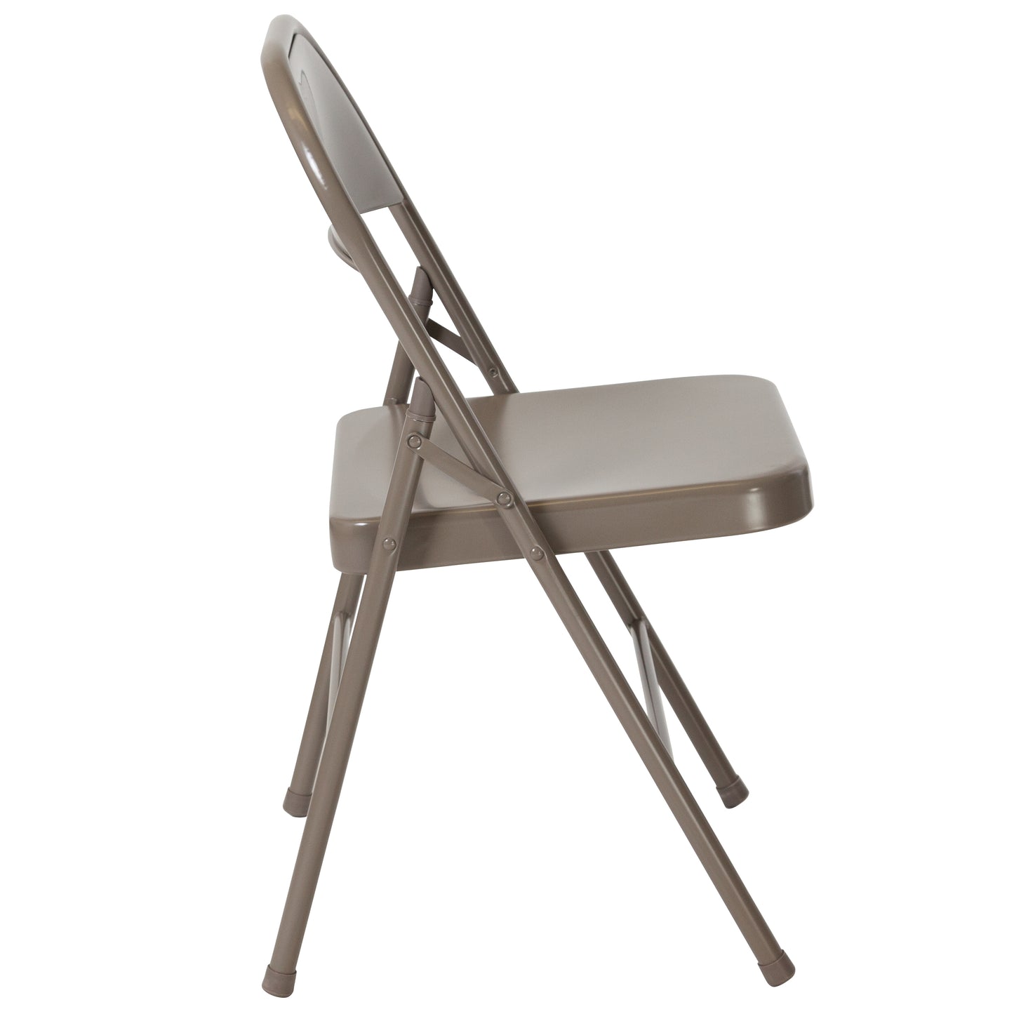 2 Pack HERCULES Series Double Braced Gray Metal Folding Chair Gray 2-BD-F002-GY-GG