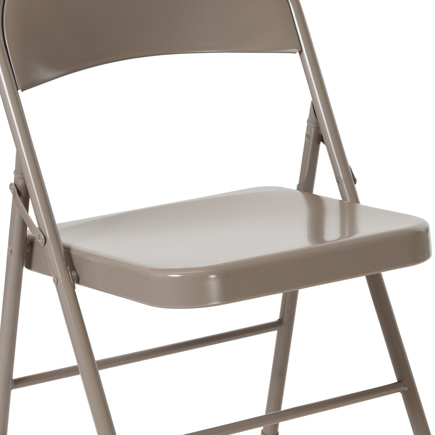 2 Pack HERCULES Series Double Braced Gray Metal Folding Chair Gray 2-BD-F002-GY-GG