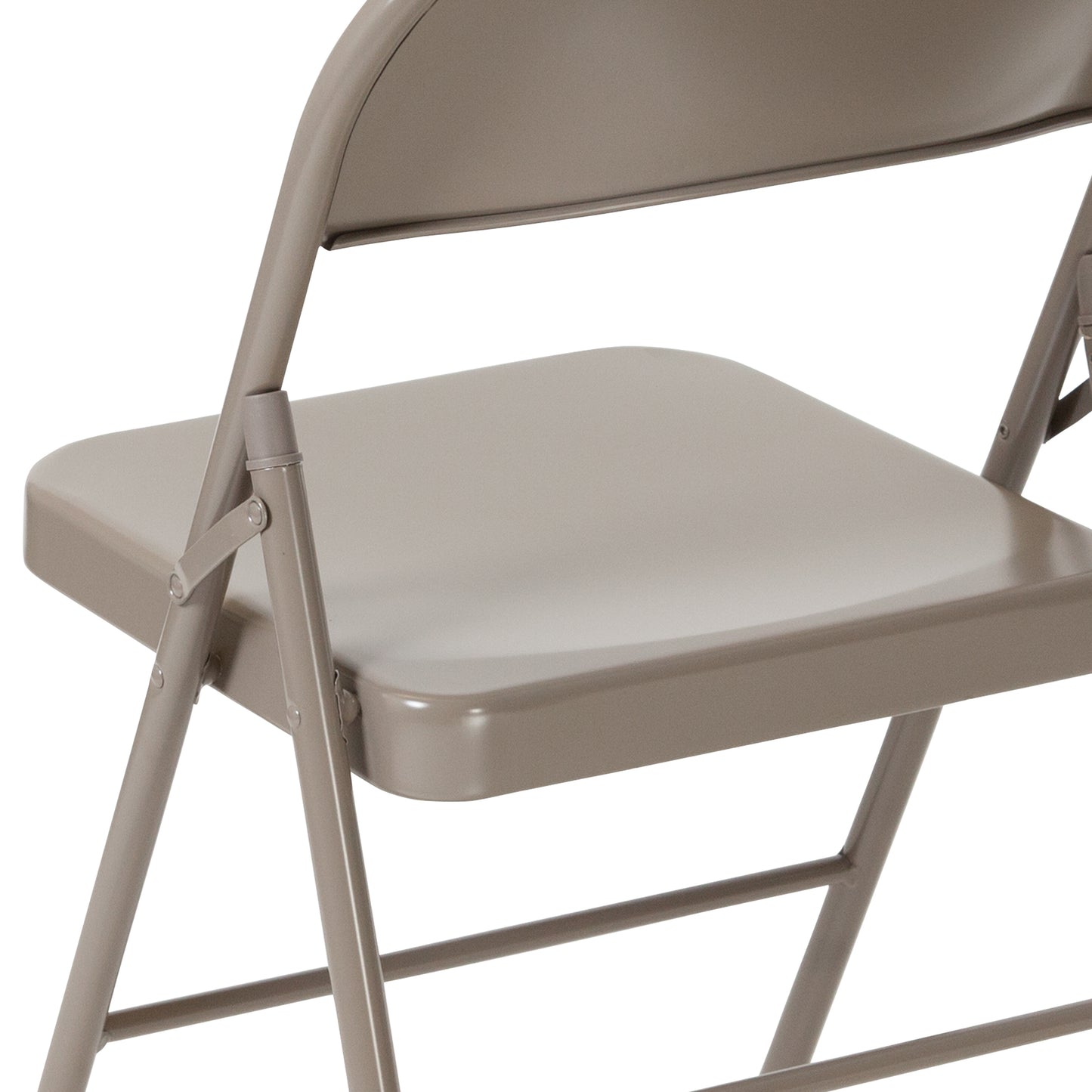 2 Pack HERCULES Series Double Braced Gray Metal Folding Chair Gray 2-BD-F002-GY-GG