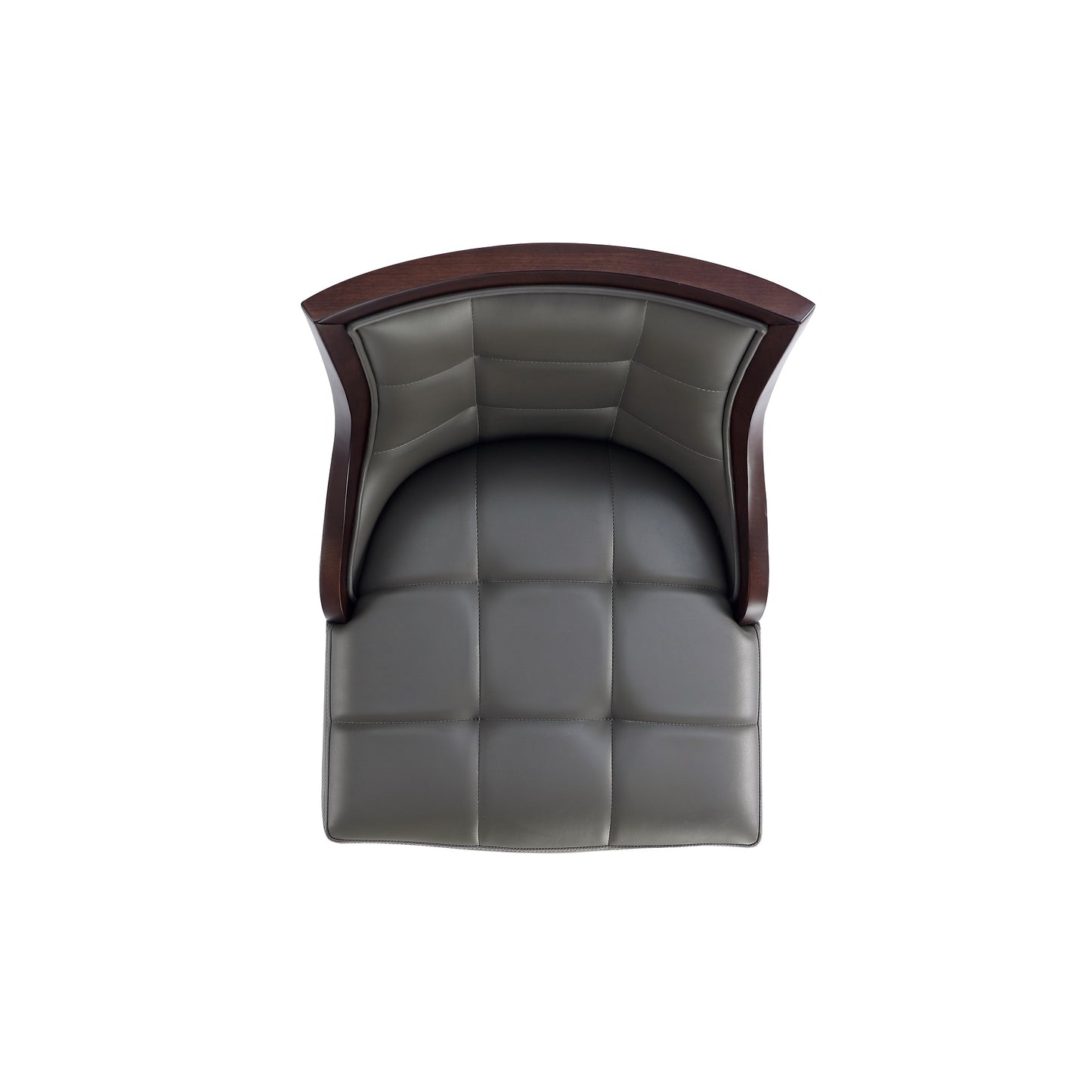 Manhattan Comfort Fifth Avenue Faux Leather Barstool in Pebble Grey (Set of 2) 2-BS007-PE