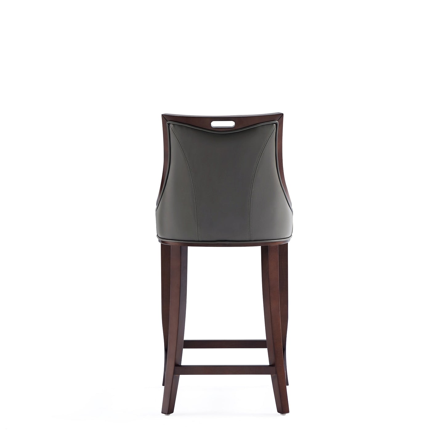 Manhattan Comfort Emperor 41 in. Walnut Beech Wood Bar Stool (Set of 2 or 3)