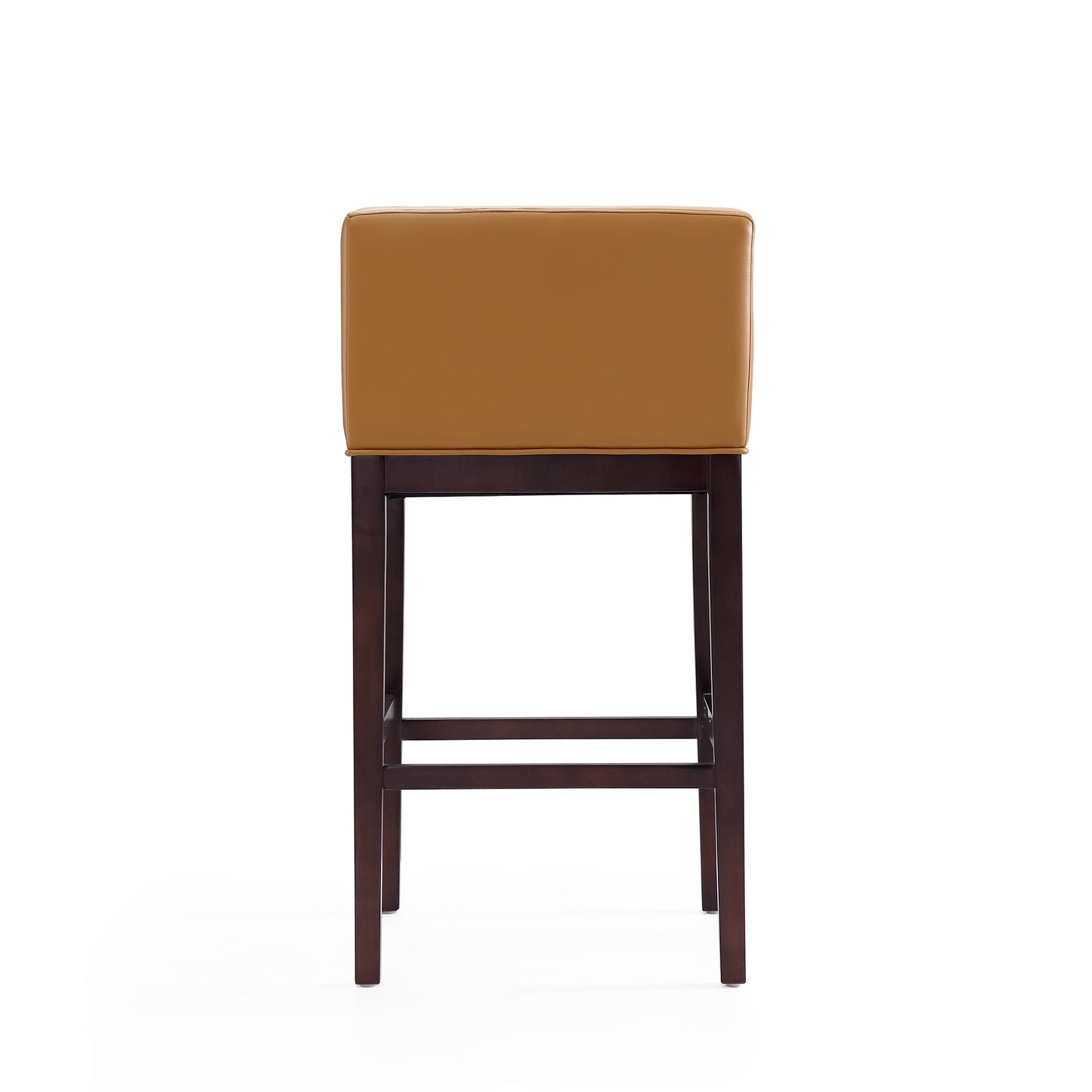 Kingsley Mid-Century Modern Wood Upholstered Barstool in Camel - Set of 2 2-BS012-CL