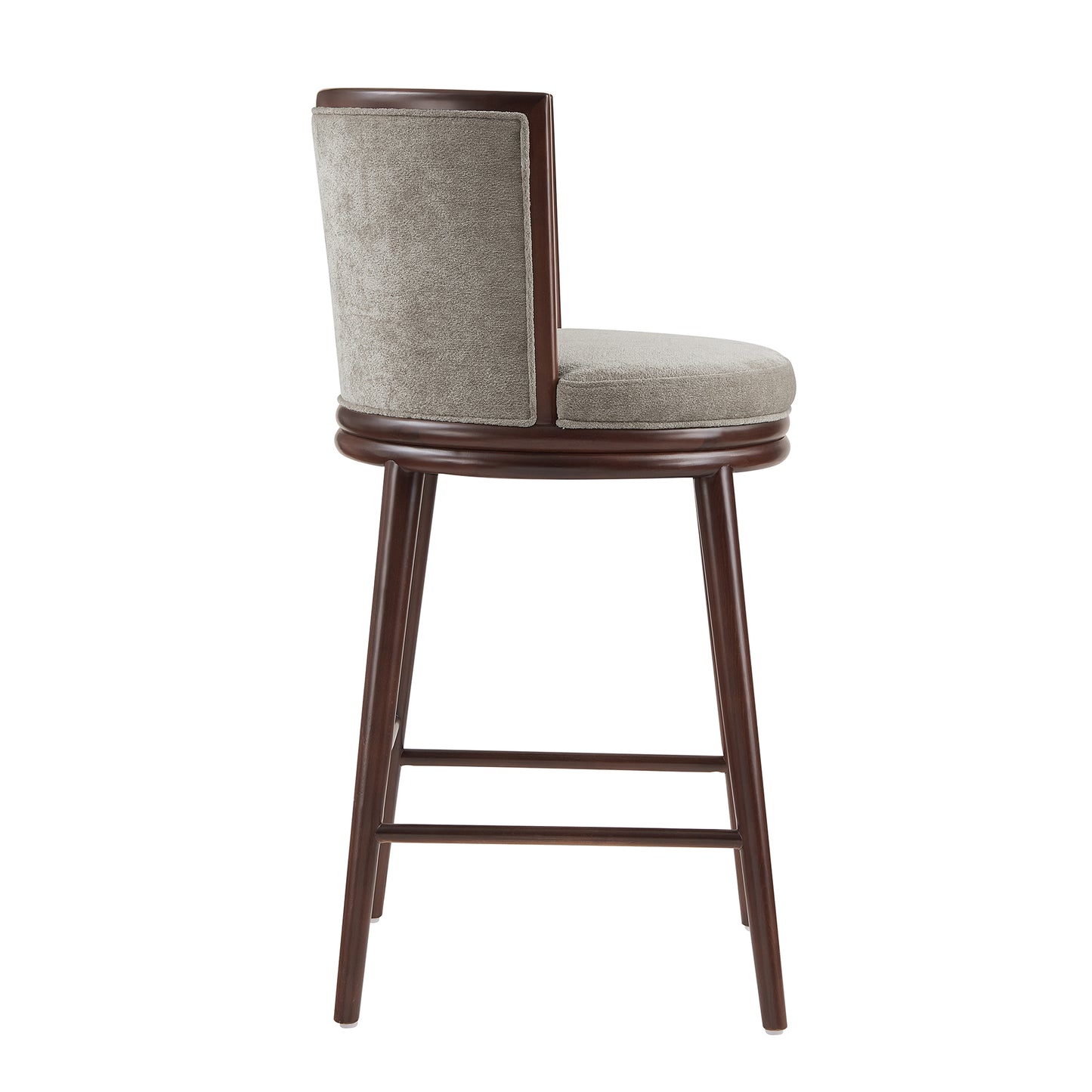 Evalyn Modern Wood Upholstered Barstool in Dove - Set of 2 2-BS024-DO