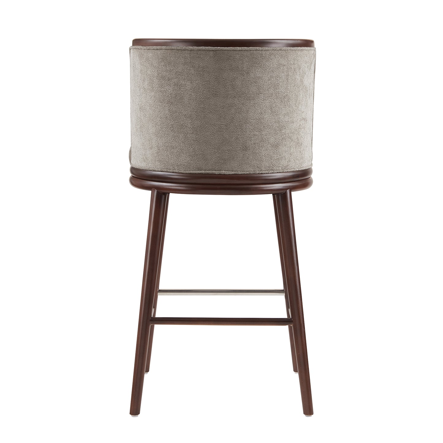 Evalyn Modern Wood Upholstered Barstool in Dove - Set of 2 2-BS024-DO
