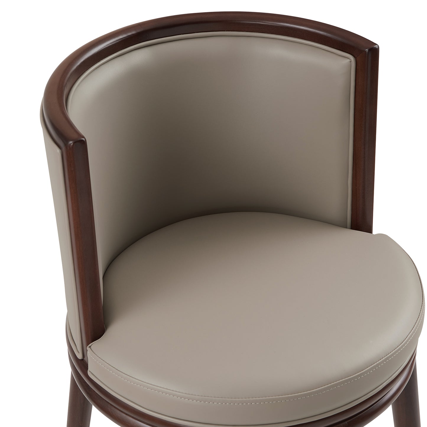 Evalyn Modern Wood Upholstered Barstool in Taupe - Set of 2 2-BS024-TP