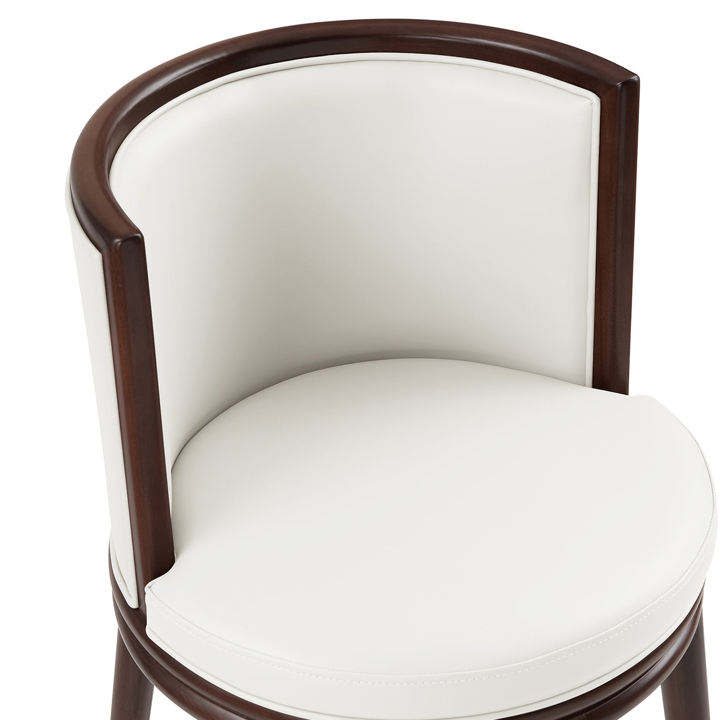 Evalyn Modern Wood Upholstered Barstool in White - Set of 2 2-BS024-WH