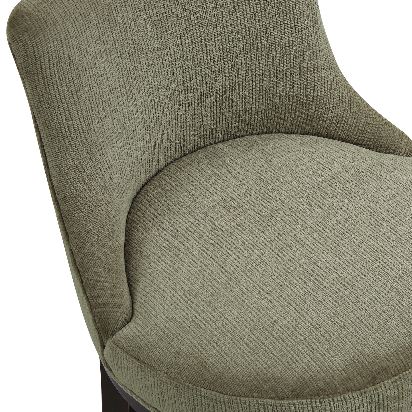 Lucia Modern Wood Upholstered Chenille Barstool in Leaf Green - Set of 2 2-BS025-GR