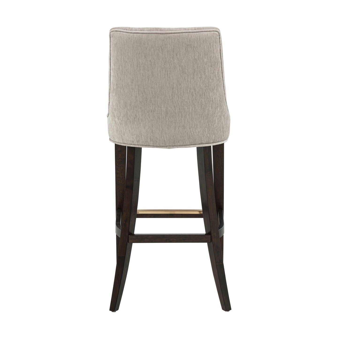 Beever Modern Wood Upholstered Chenille Barstool in Taupe - Set of 2 2-BS027-TP