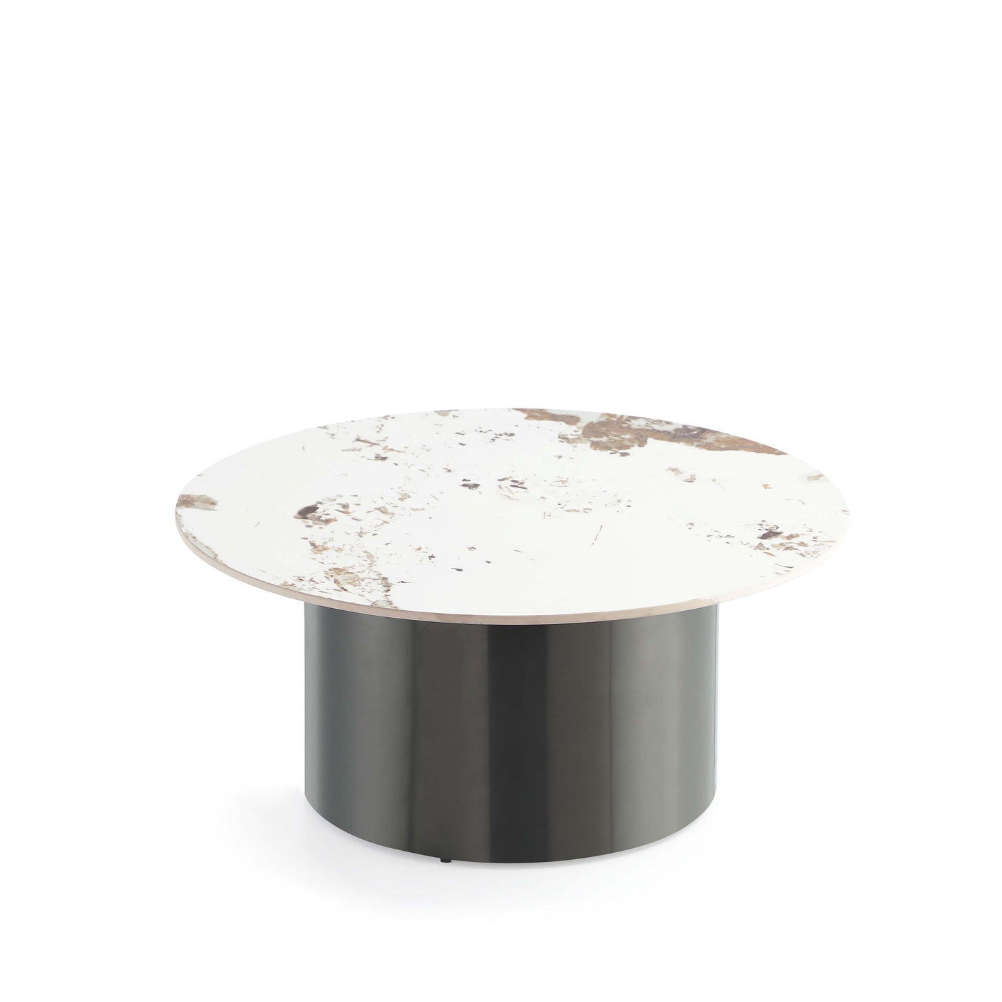 Manhattan Comfort Alondra 2-Piece Modern Coffee Table and End Table Set in Black 2-CE0147