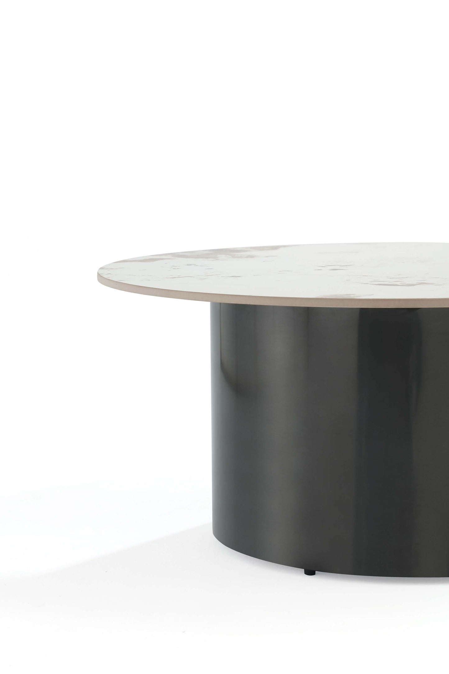 Manhattan Comfort Alondra 2-Piece Modern Coffee Table and End Table Set in Black 2-CE0147