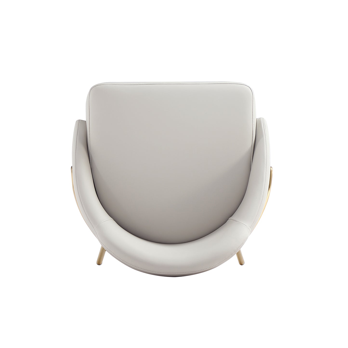 Gracie Modern Metal Upholstered Counter Stool in Stone Gray and Gold - Set of 2 2-CS019-GST