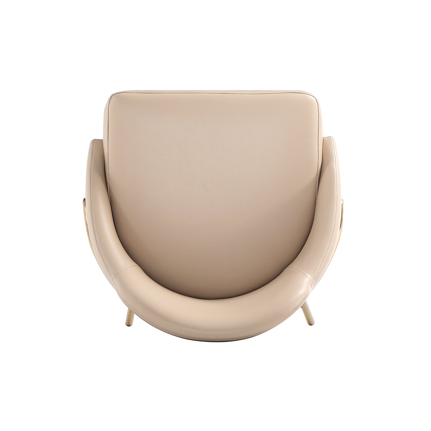 Gracie Modern Metal Upholstered Counter Stool in Tan and Gold - Set of 2 2-CS019-GTN